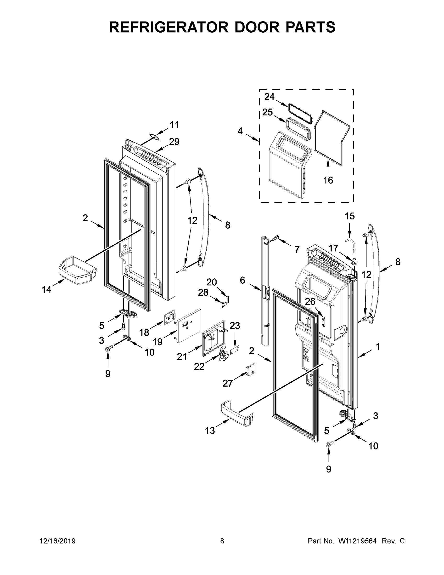 05 - REFRIGERATOR DOOR PARTS