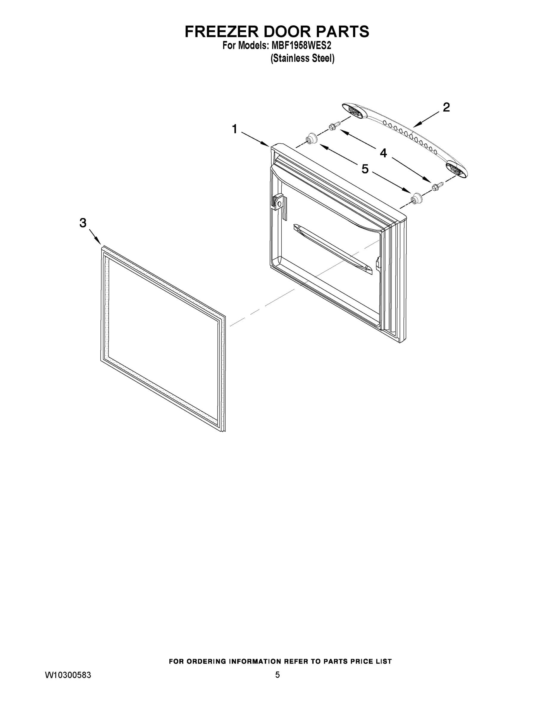 03 - FREEZER DOOR PARTS