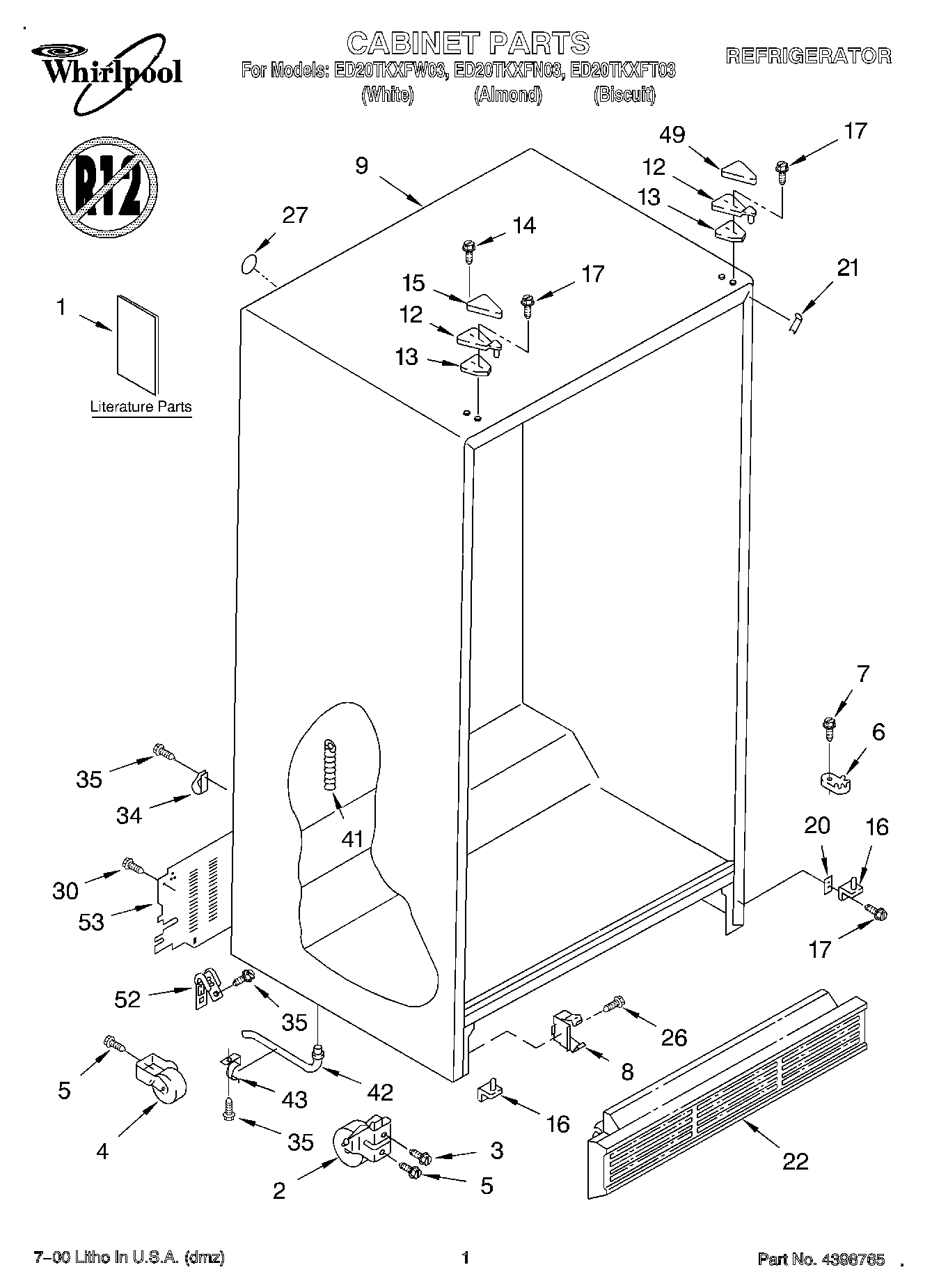 01 - CABINET, LITERATURE