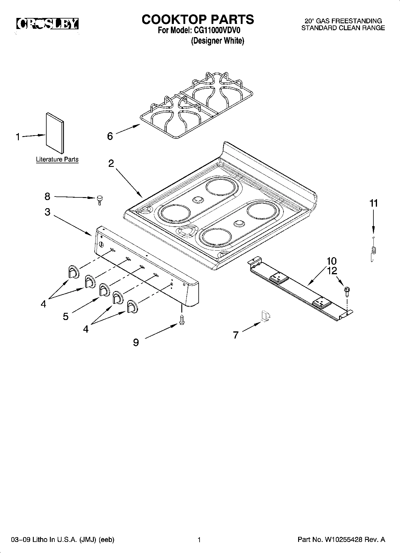 01 - COOKTOP PARTS
