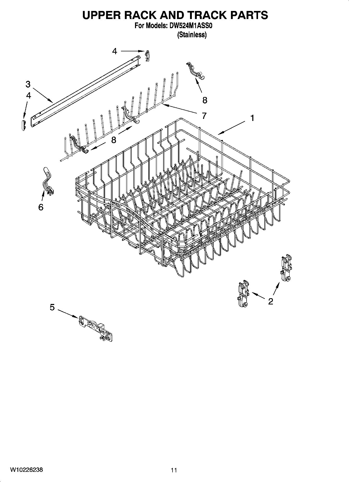 09 - UPPER RACK AND TRACK PARTS