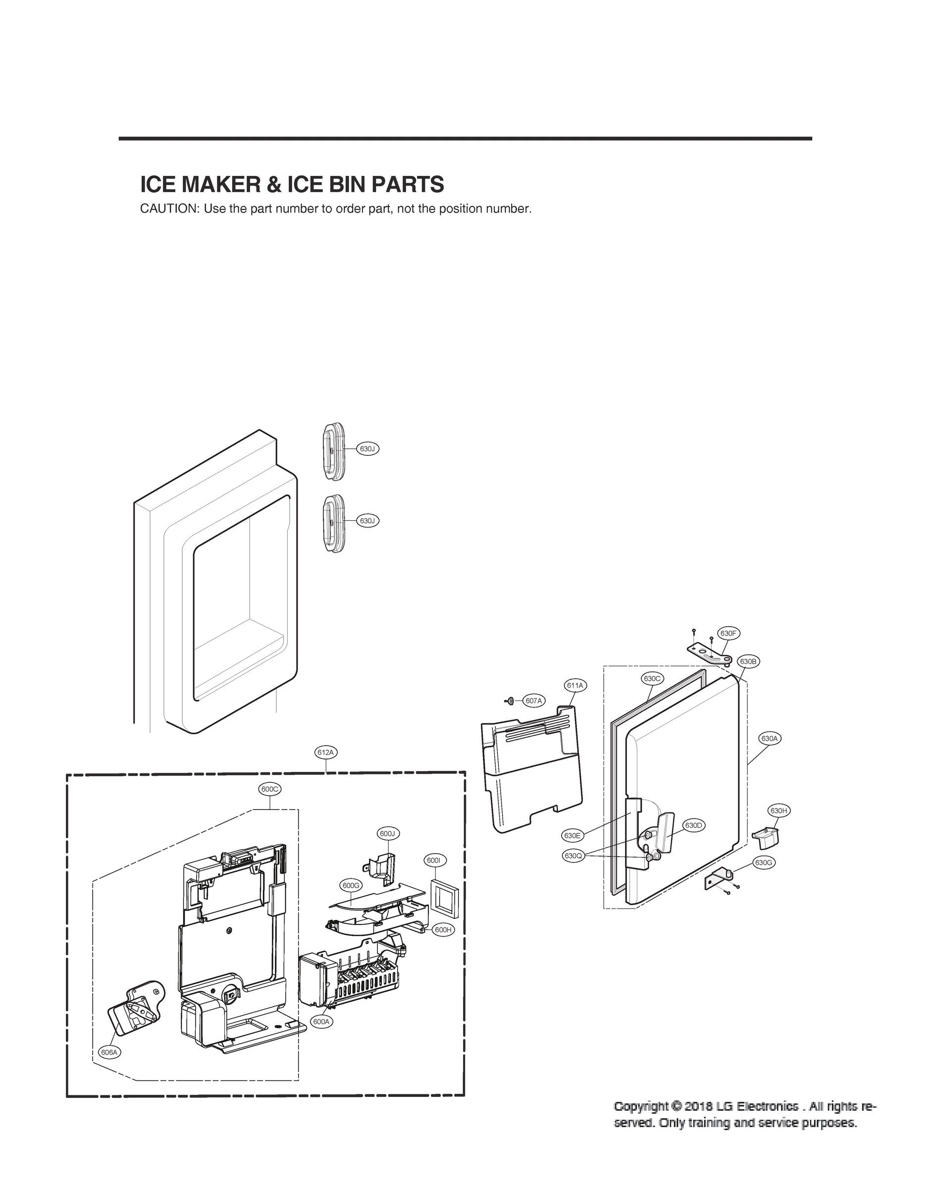 ICEMAKER & ICE BIN PARTS