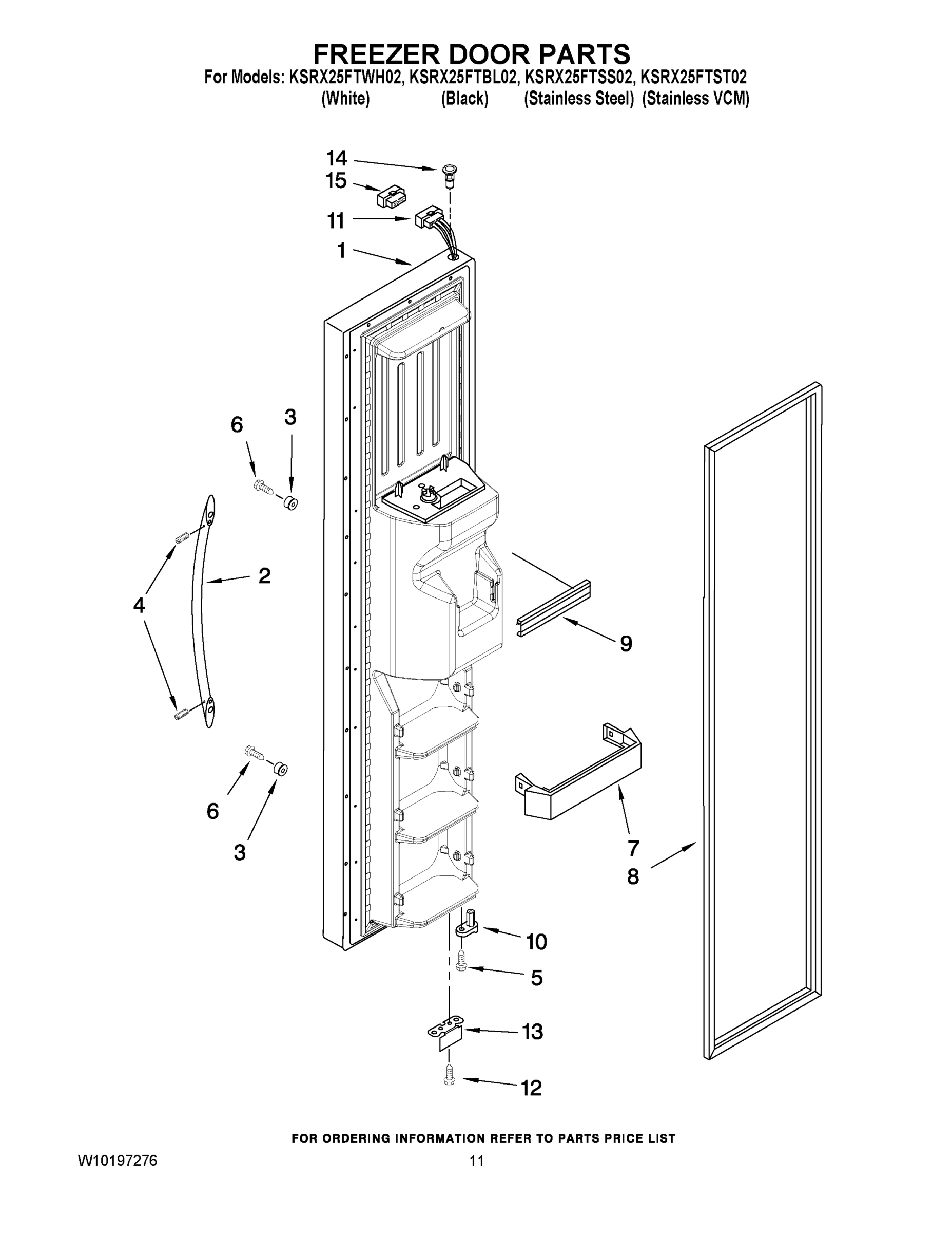 07 - FREEZER DOOR PARTS