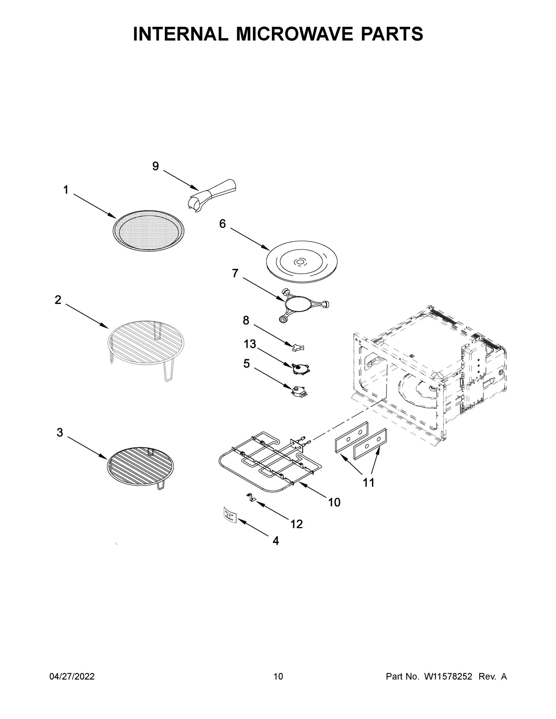 06 - INTERNAL MICROWAVE PARTS