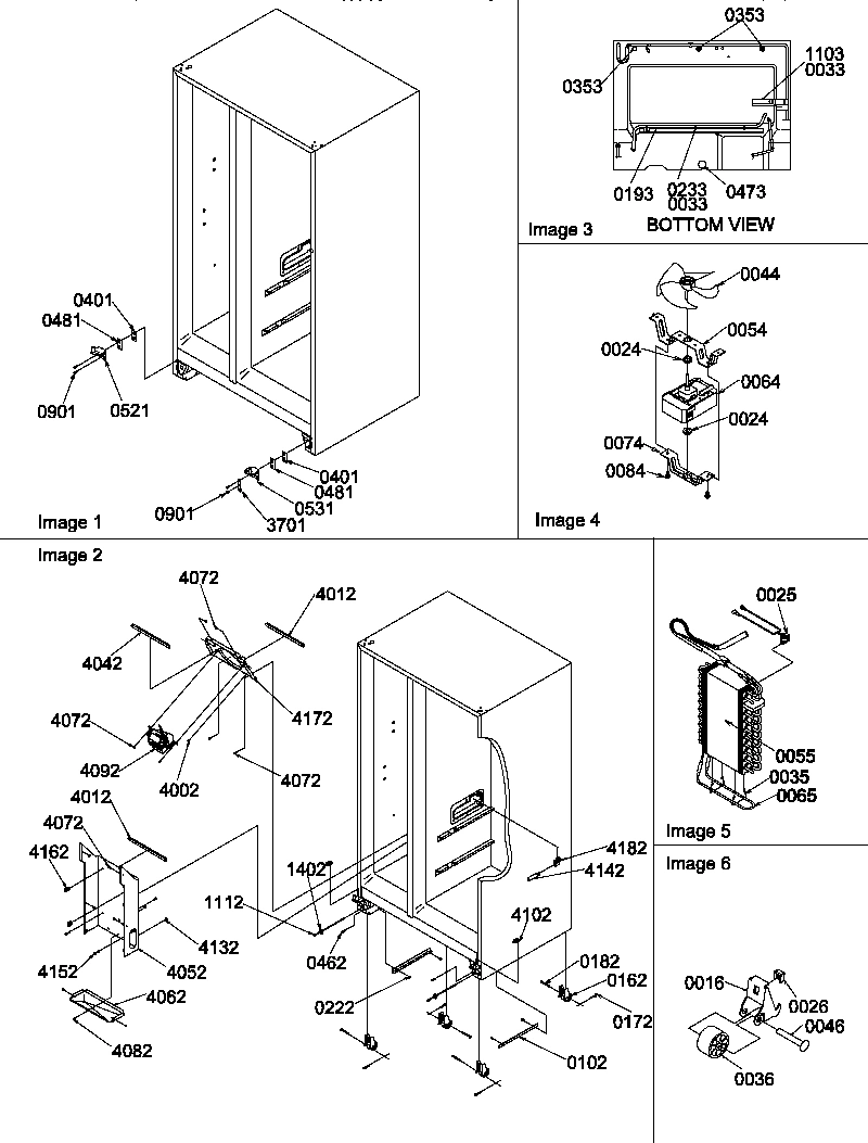04 - DRAIN SYSTEM, ROLLERS, AND EVAP ASSY