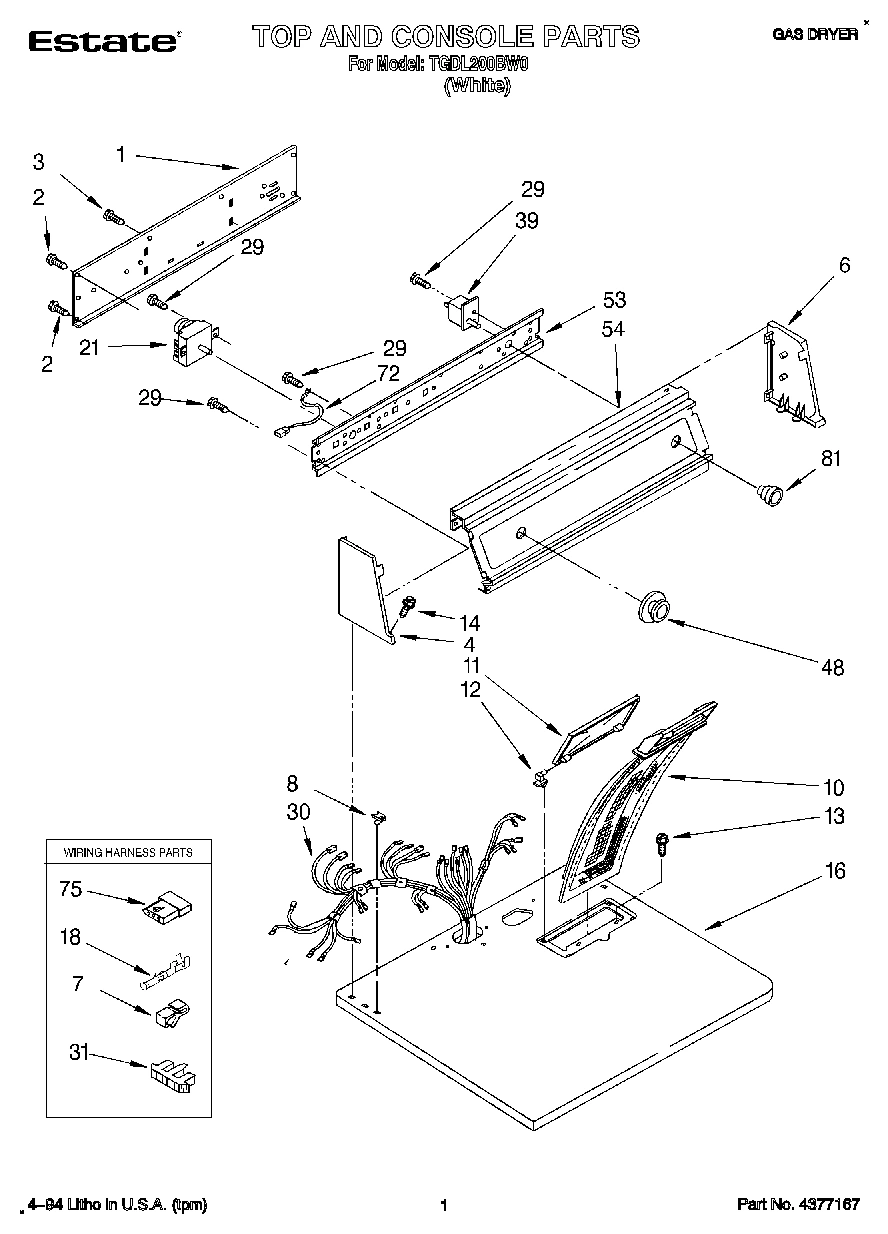 01 - TOP AND CONSOLE, LIT/OPTIONAL