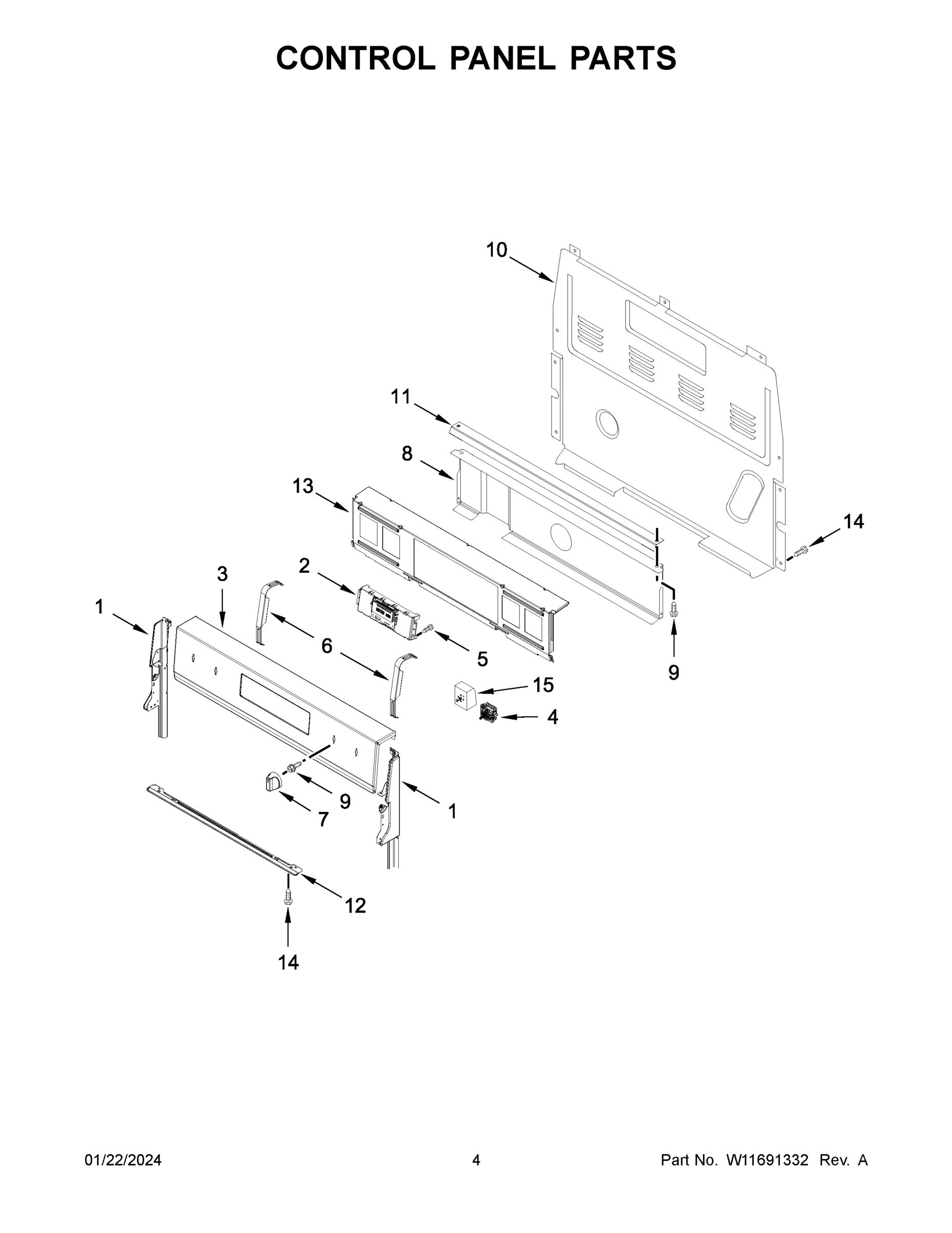 03 - CONTROL PANEL PARTS