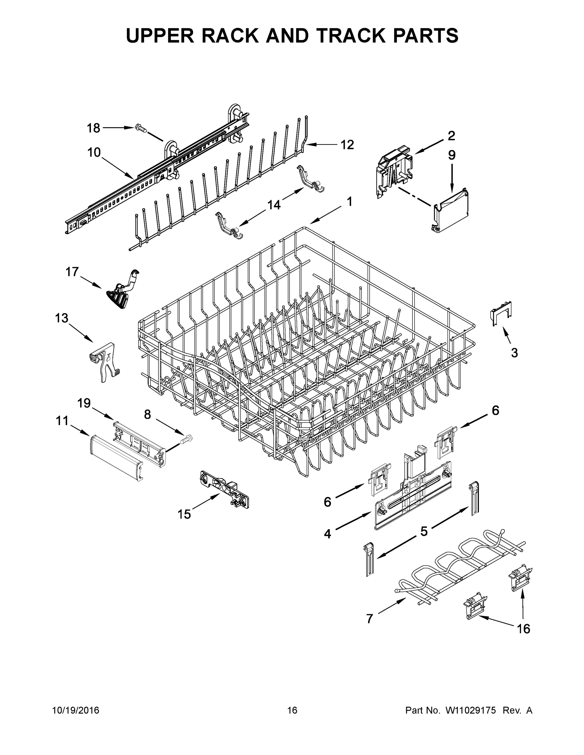 09 - UPPER RACK AND TRACK PARTS