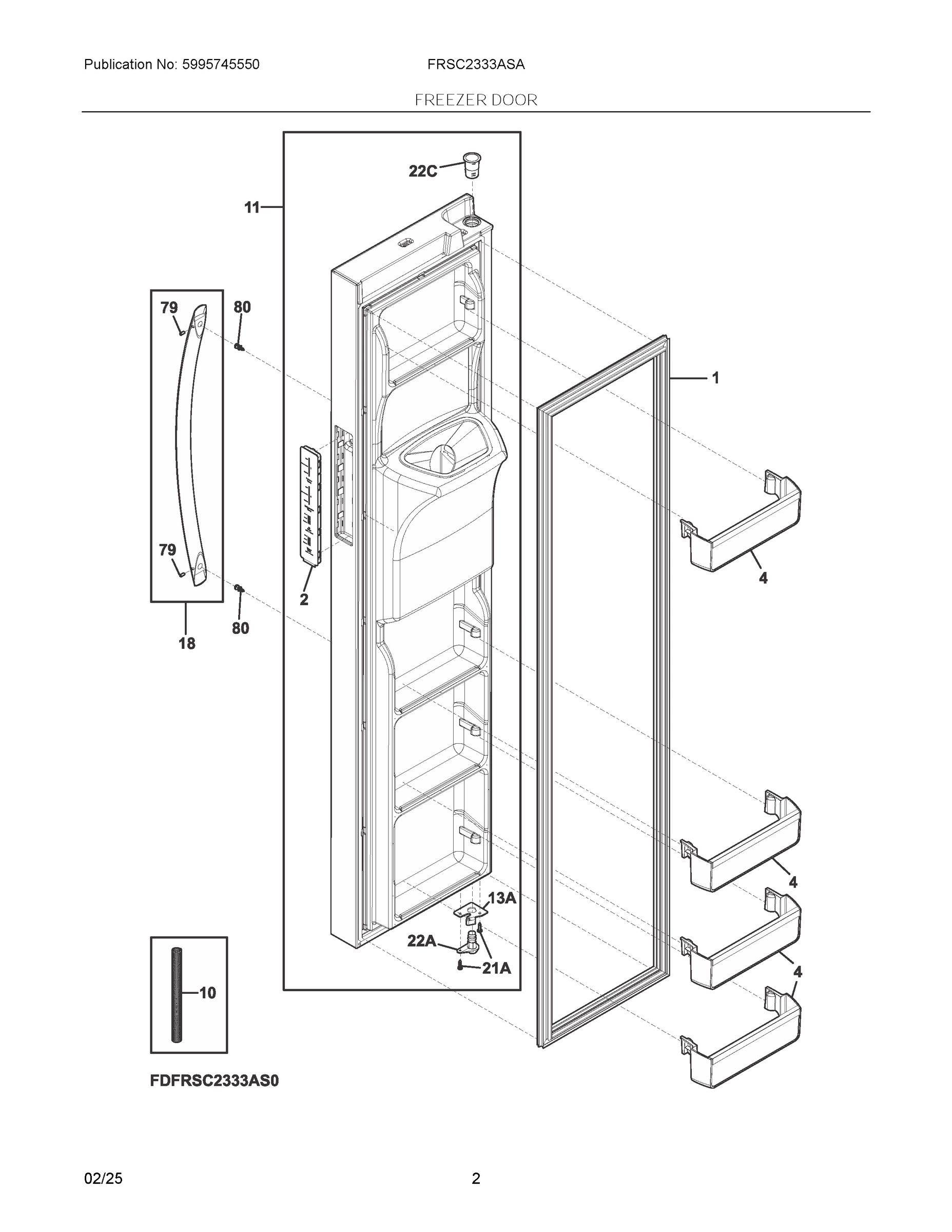 02 - FREEZER DOOR