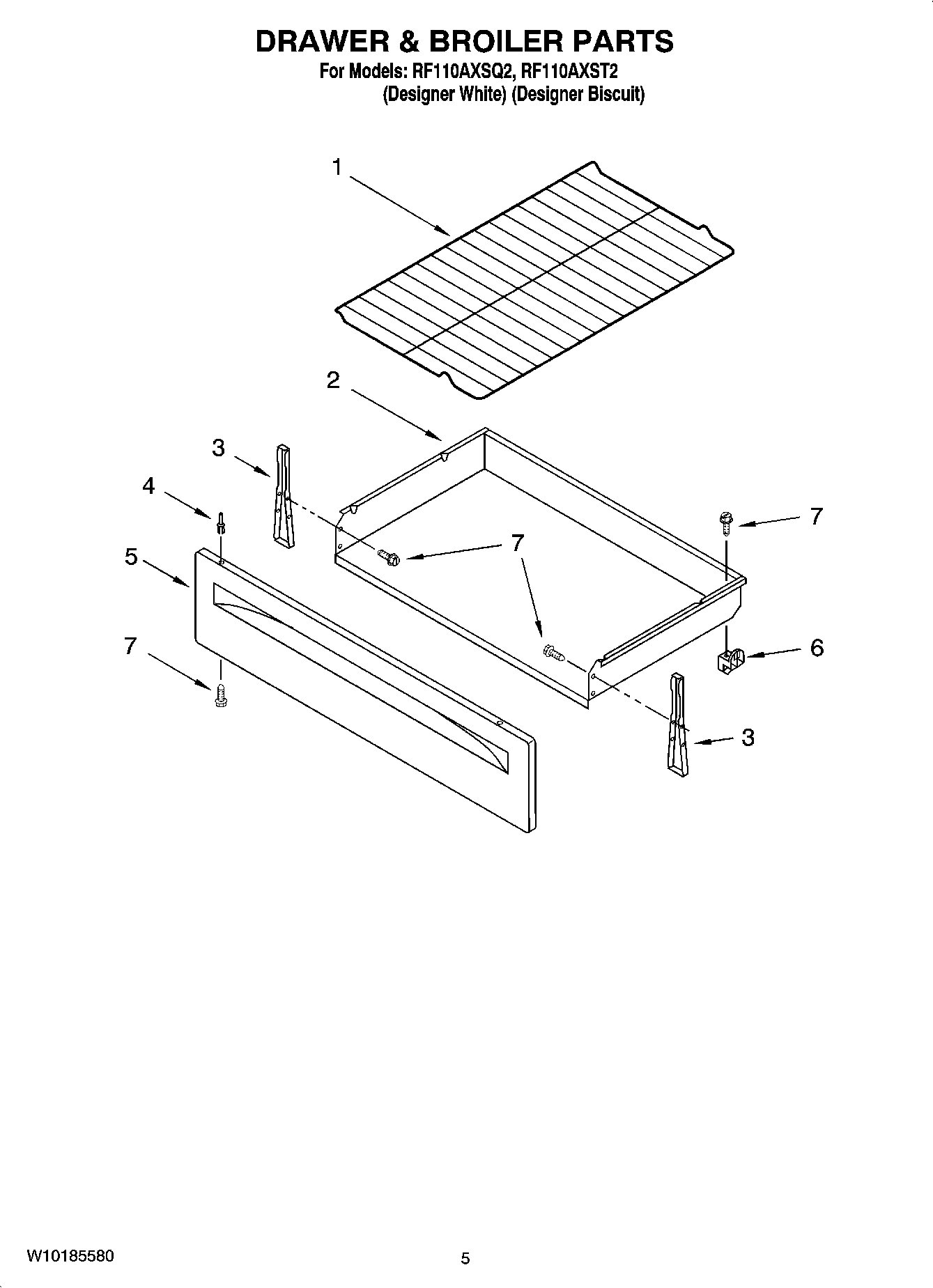 04 - DRAWER & BROILER PARTS