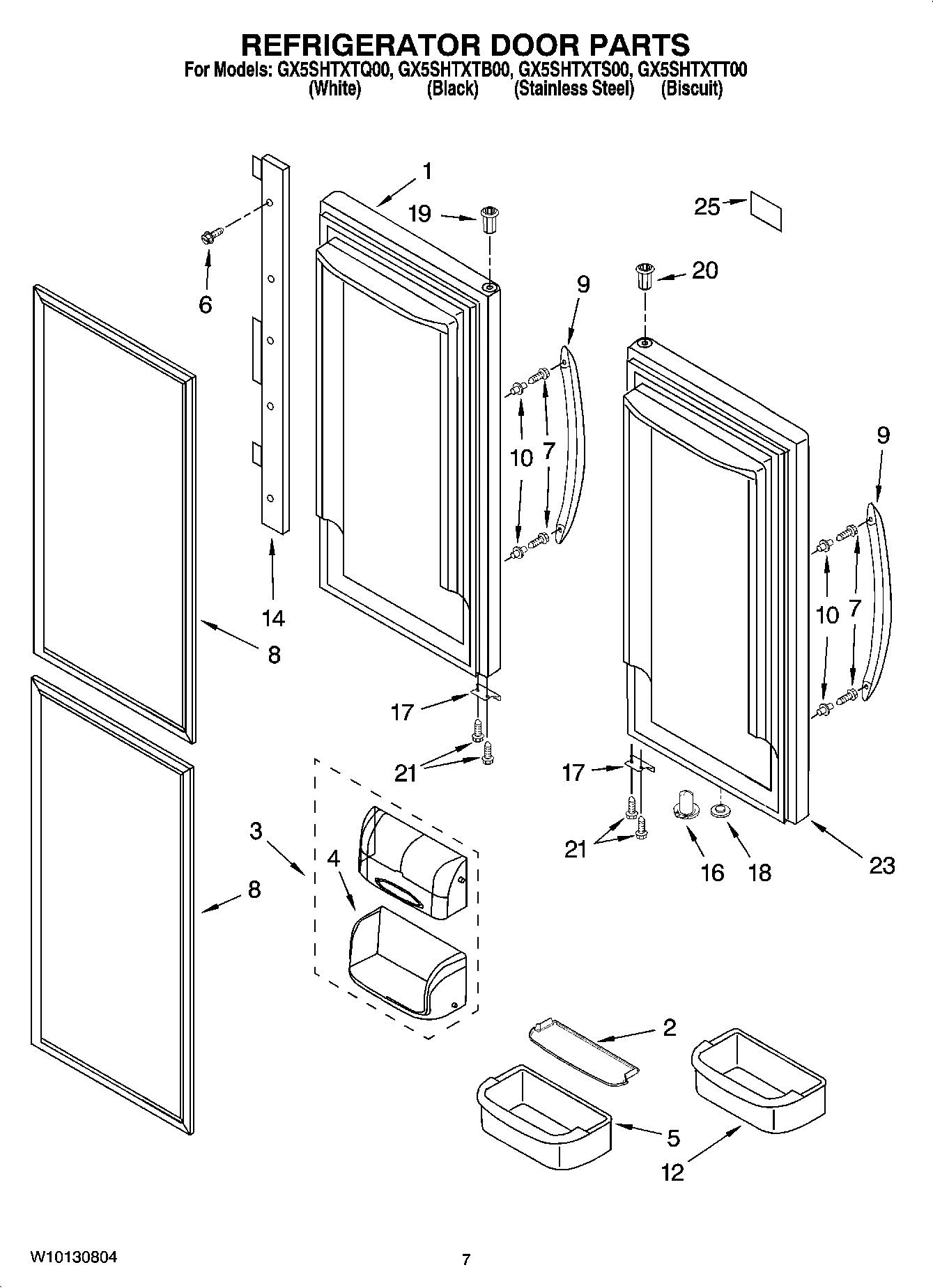 04 - REFRIGERATOR DOOR PARTS