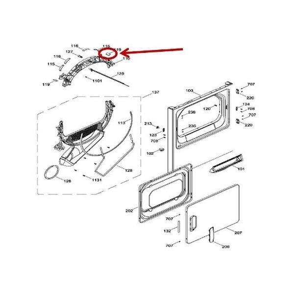 WW02F00131 Fisher & Paykel / DCS Washer Cleaning Felt