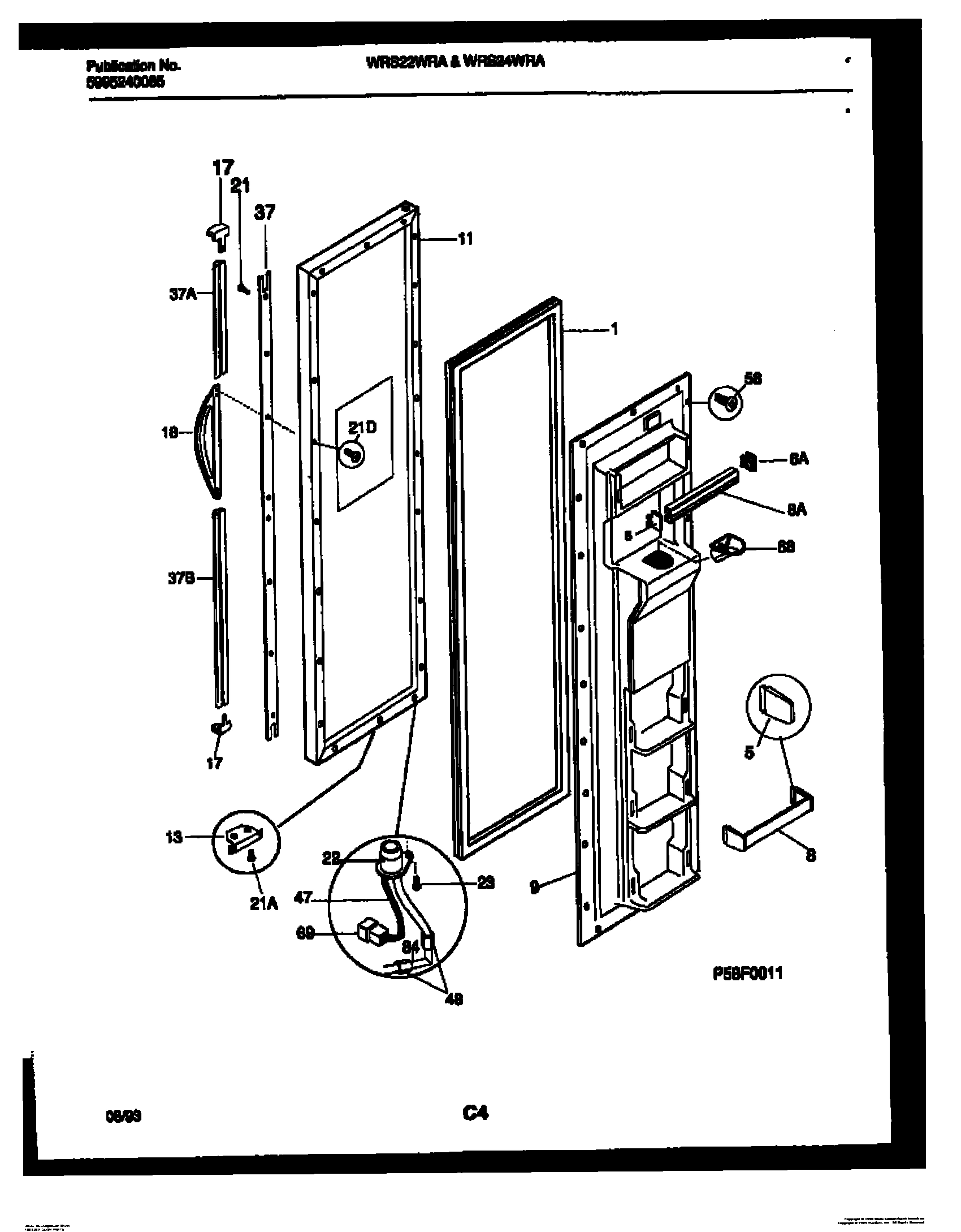 02 - FREEZER DOOR PARTS