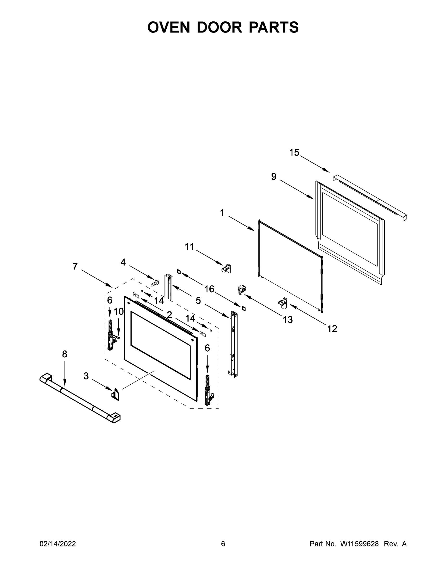 04 - OVEN DOOR PARTS
