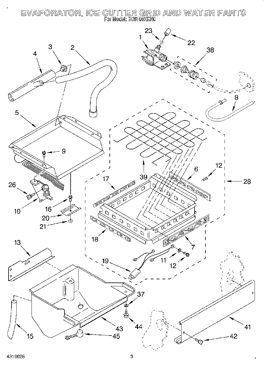 02 - EVAPORATOR, ICE CUTTER GRID AND WATER