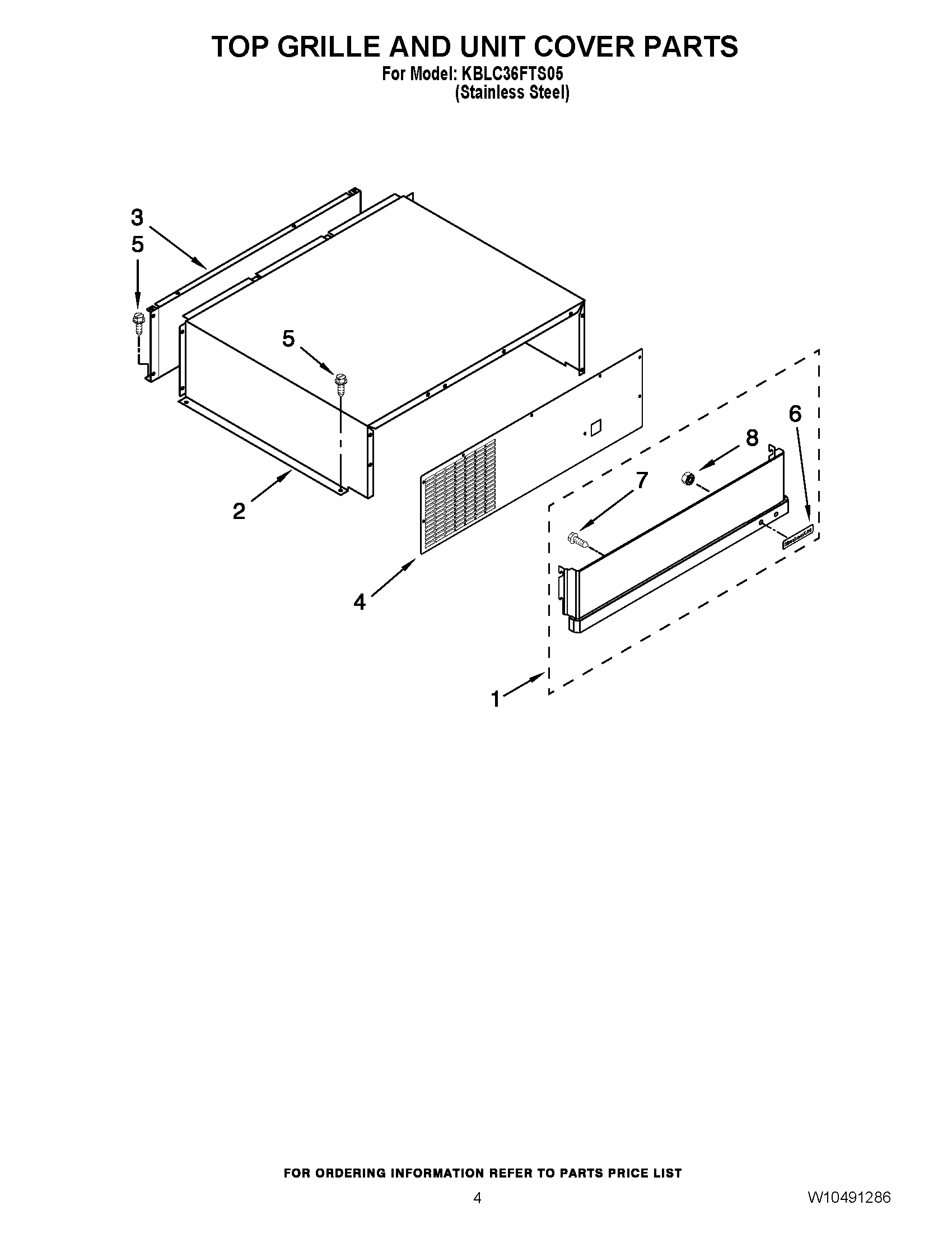 03 - TOP GRILLE AND UNIT COVER PARTS