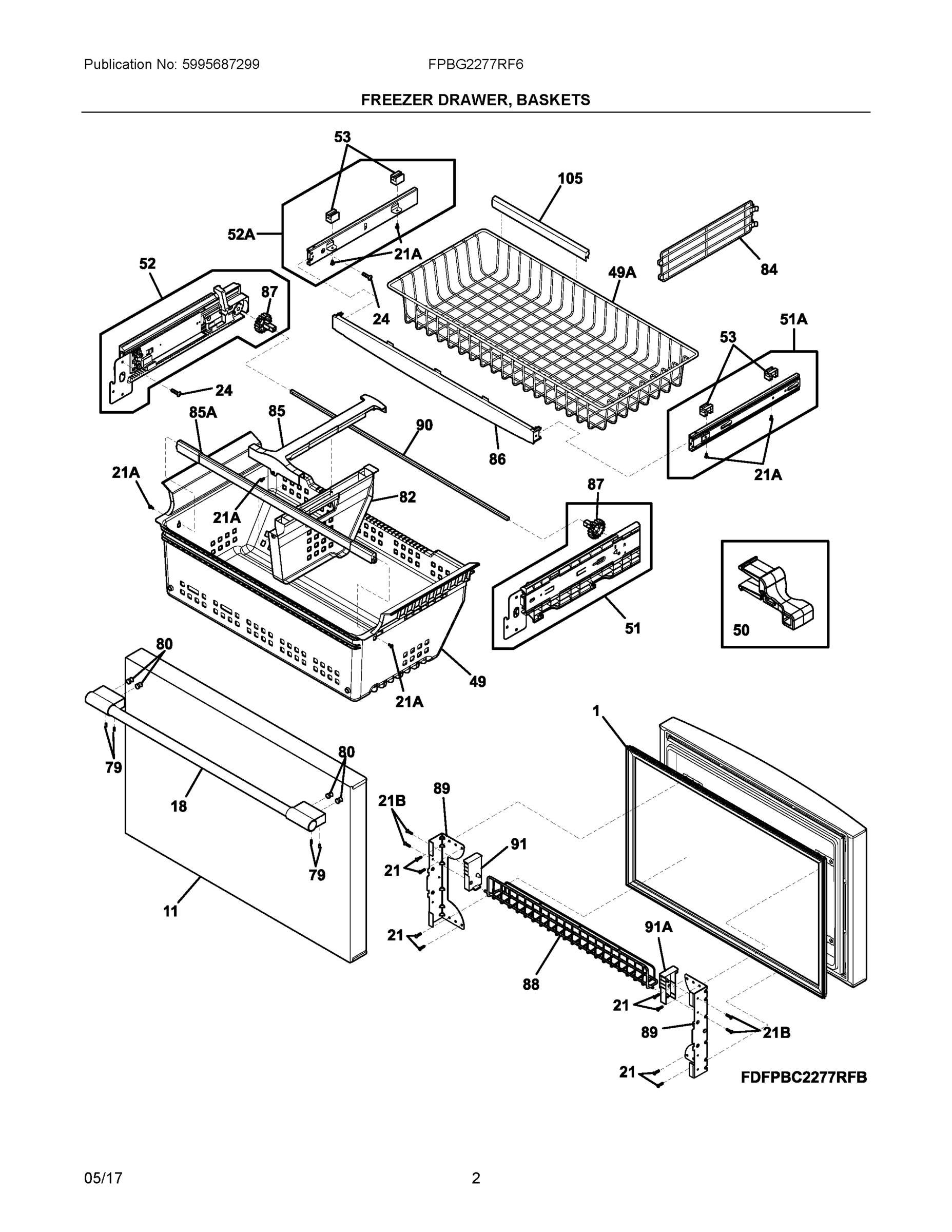 02 - FREEZER DRAWER, BASKETS