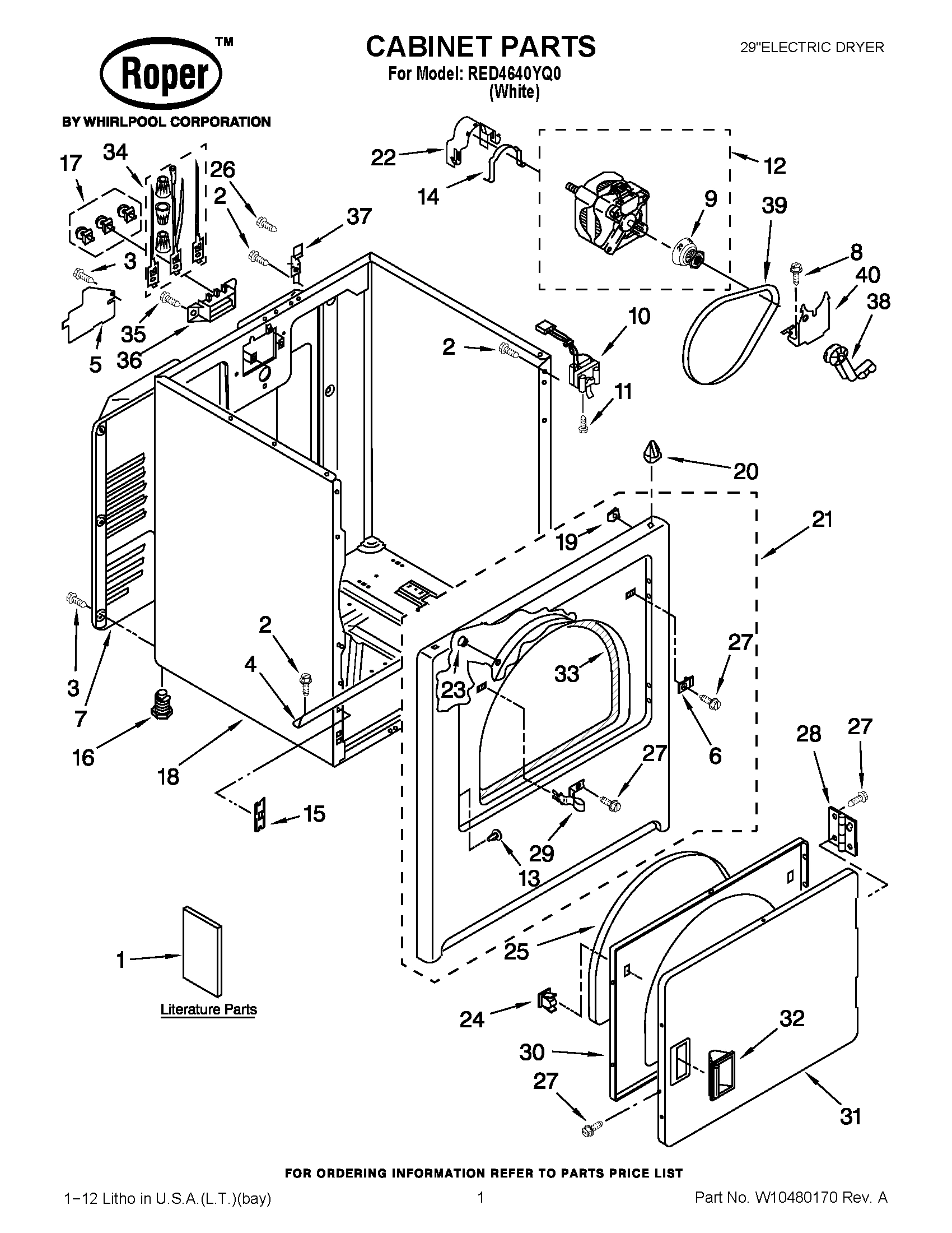 01 - CABINET PARTS
