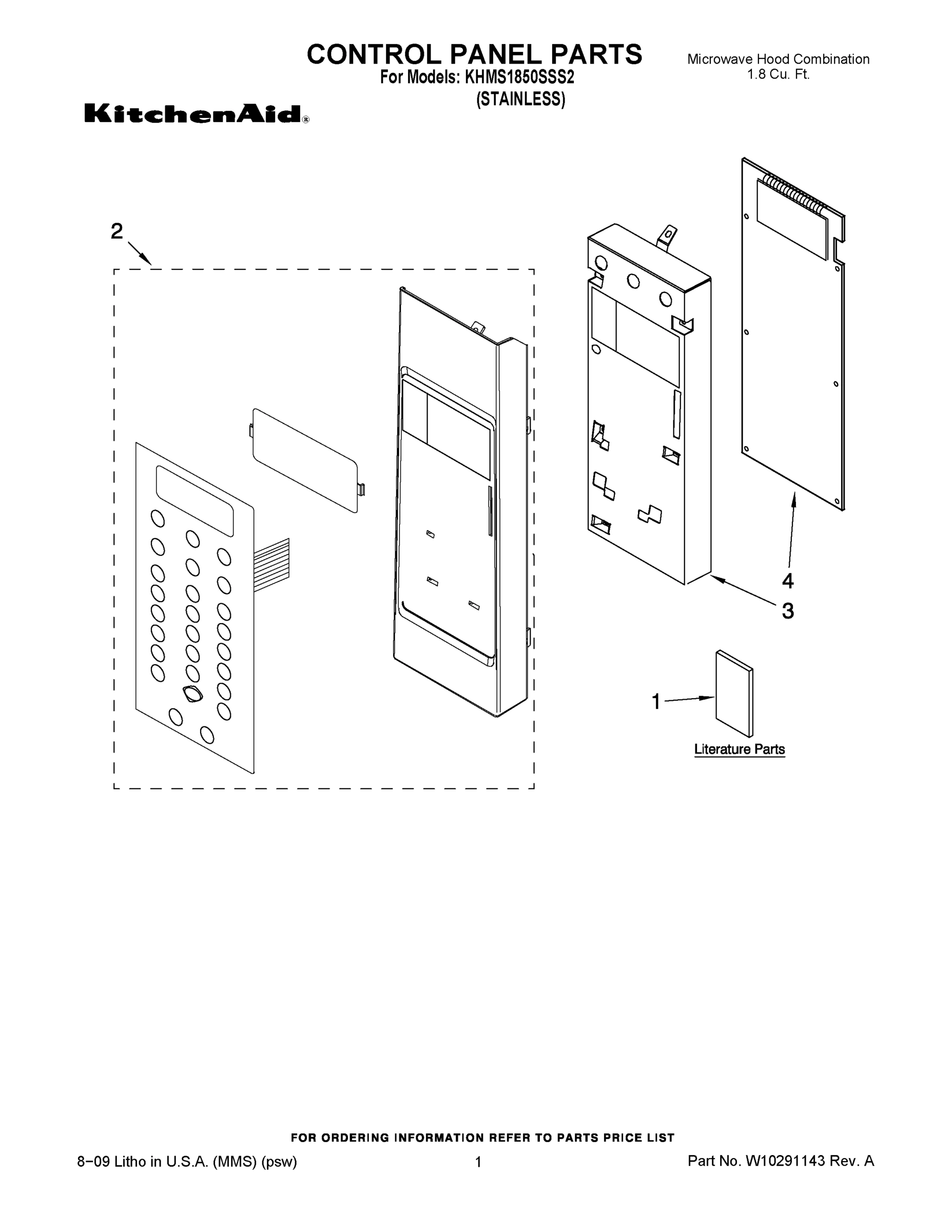 01 - CONTROL PANEL PARTS