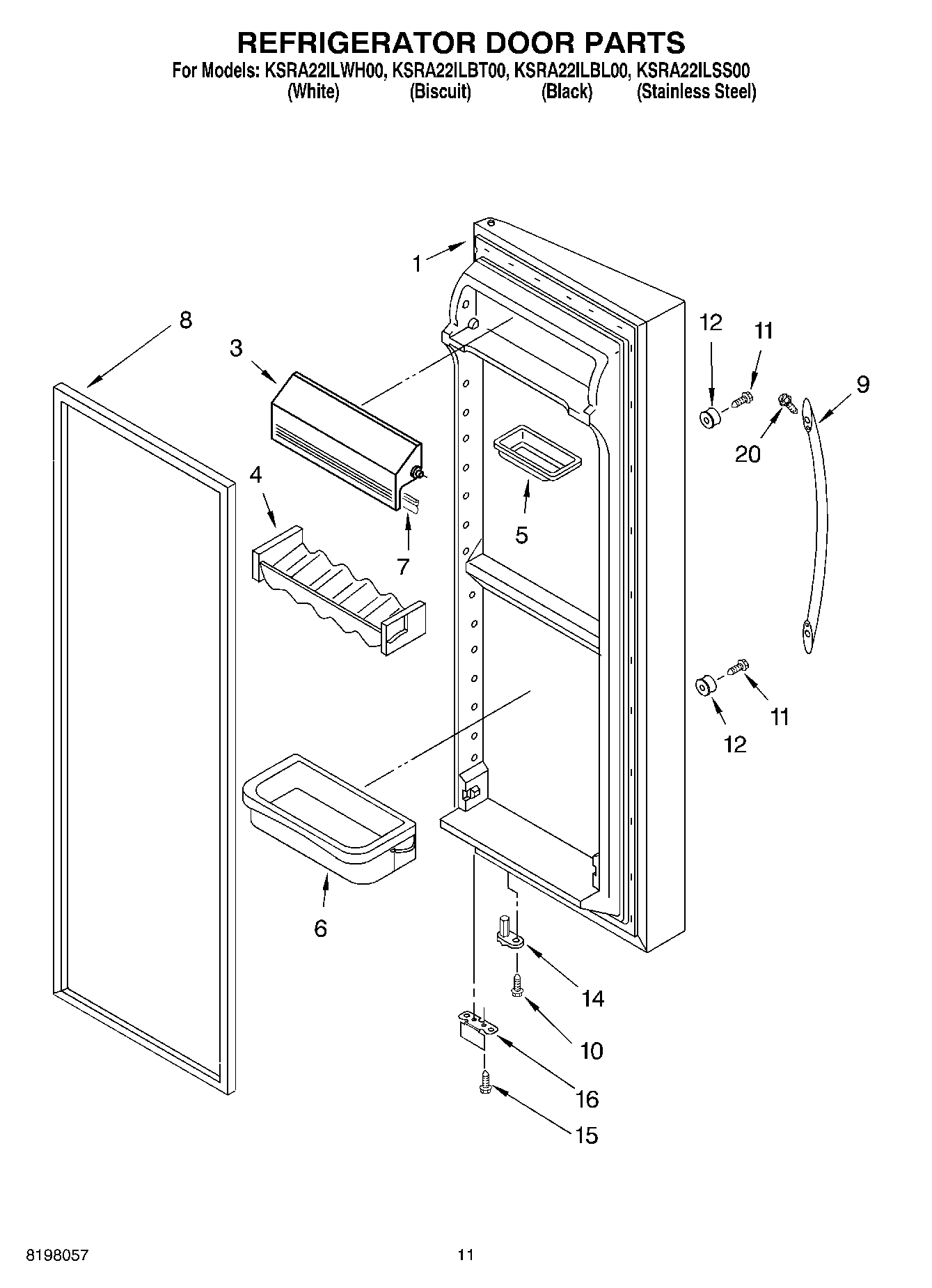 07 - REFRIGERATOR DOOR PARTS