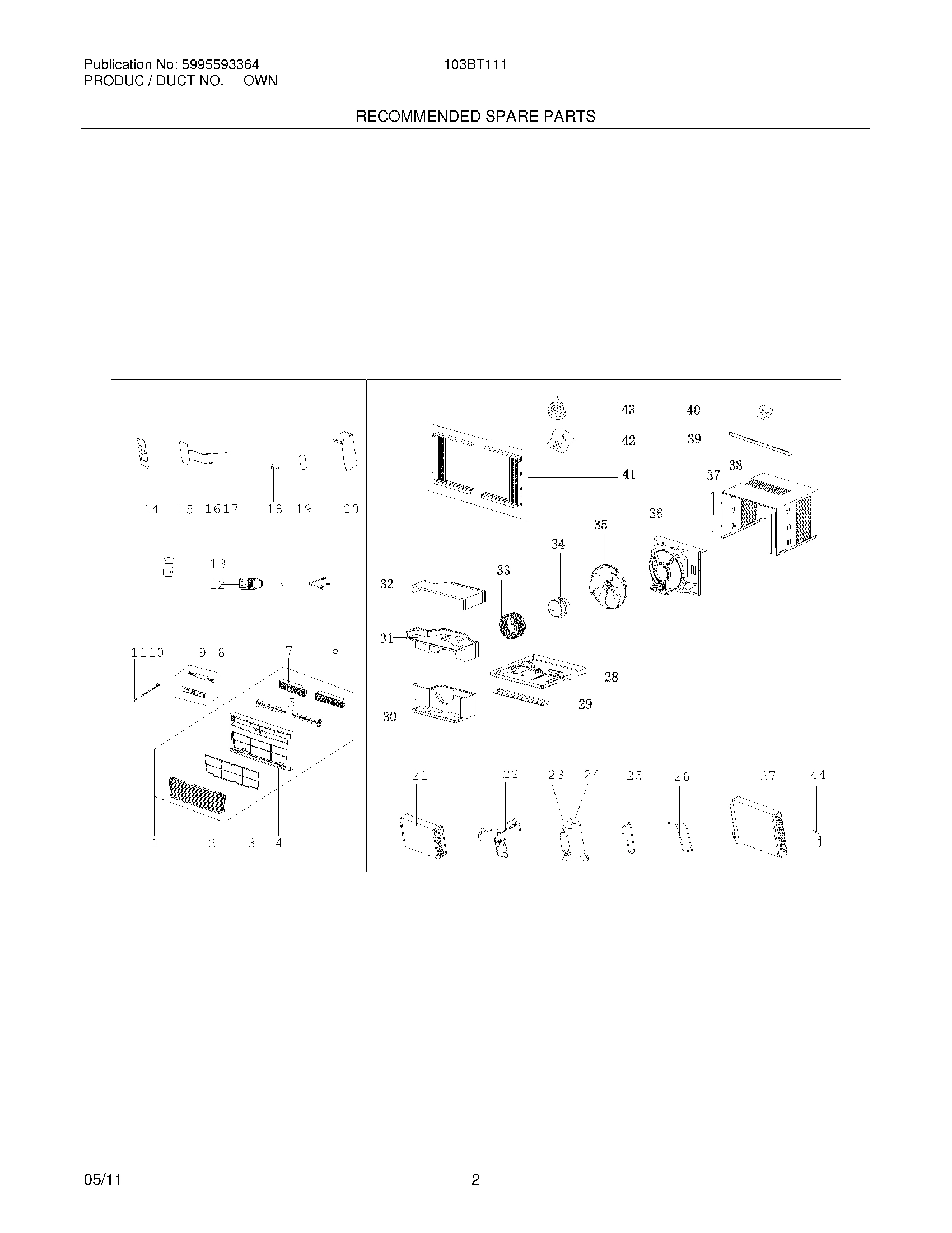 03 - RECOMMENDED SPARE PARTS