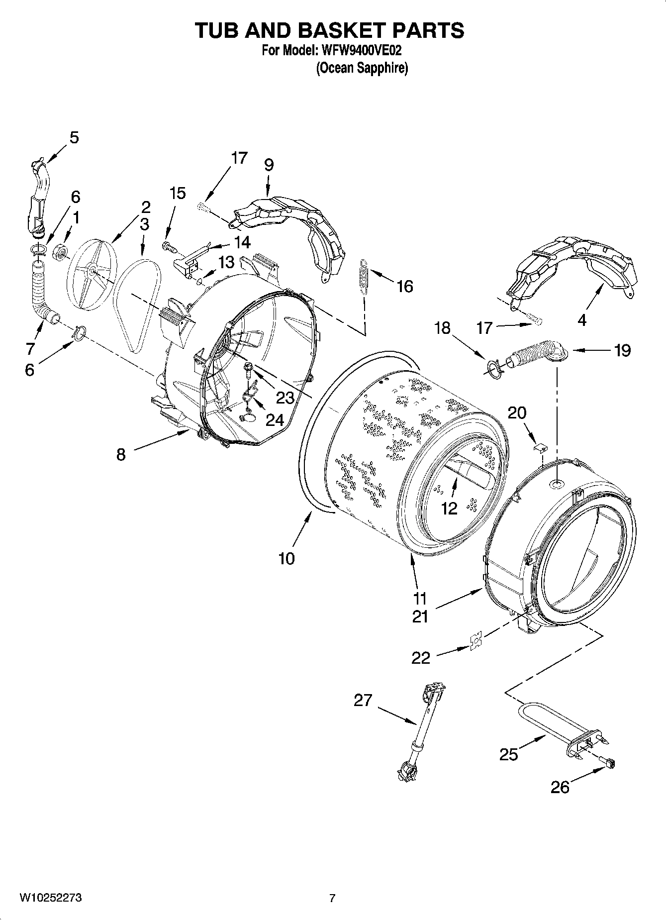 05 - TUB AND BASKET PARTS