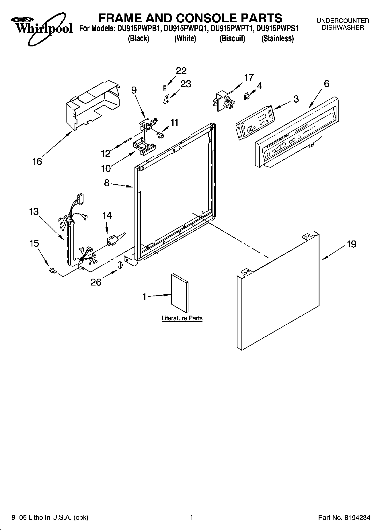 01 - FRAME AND CONSOLE PARTS
