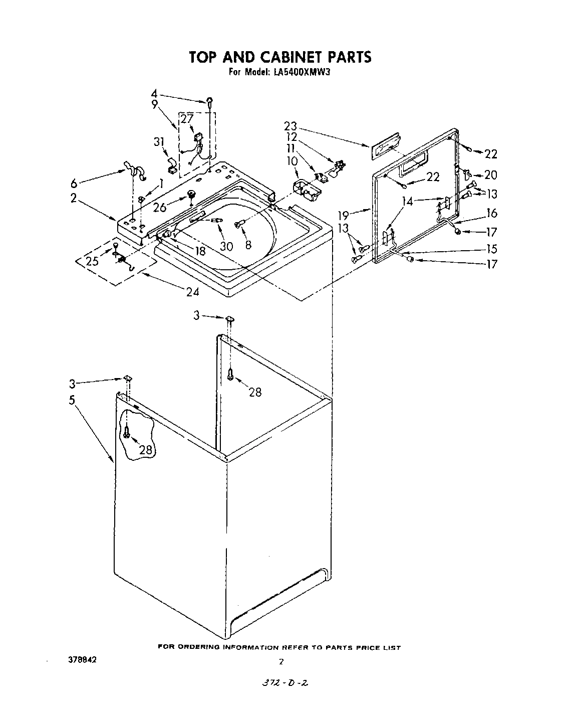 02 - TOP AND CABINET , LITERATURE AND OPTIONAL