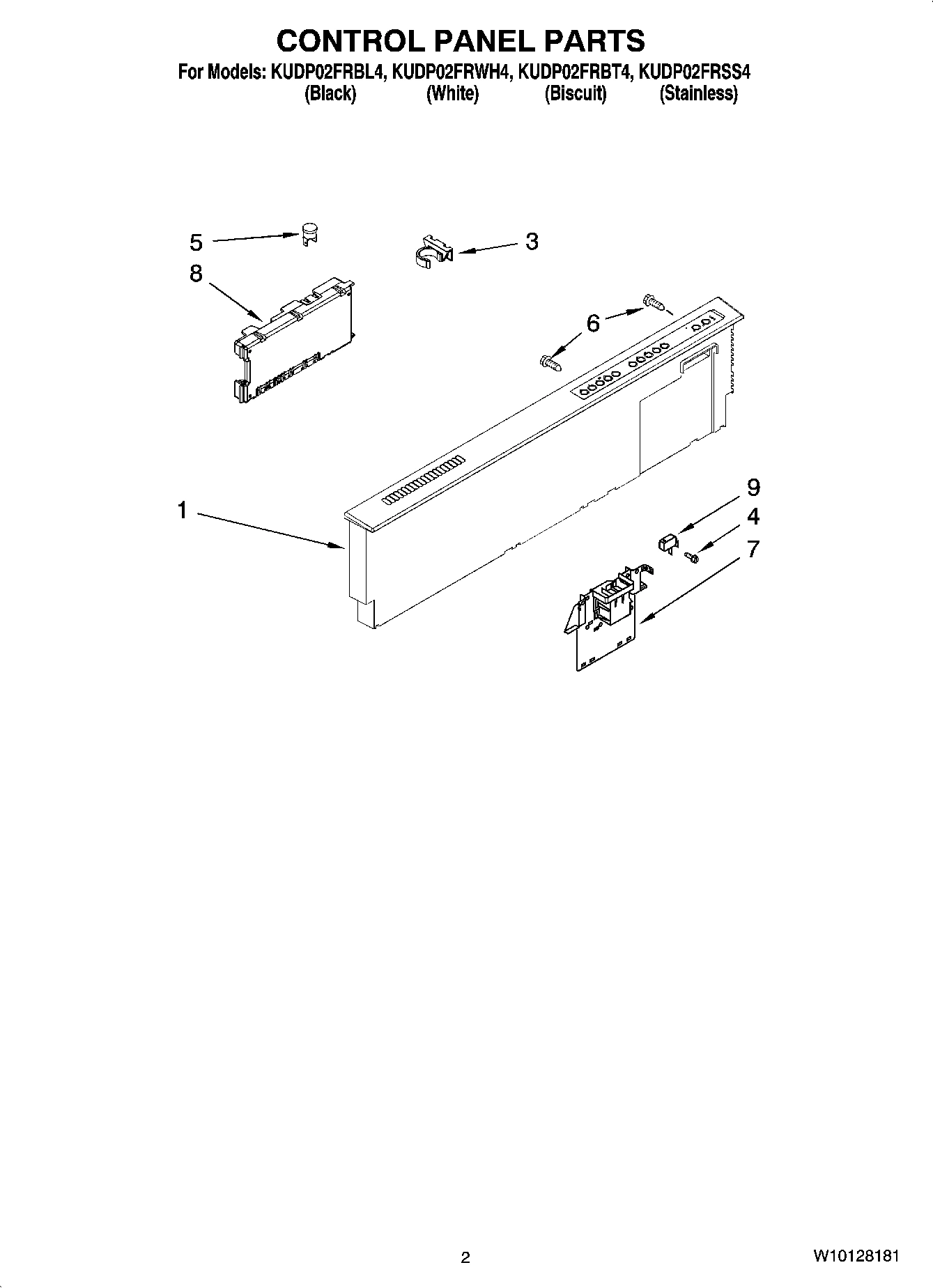 02 - CONTROL PANEL PARTS