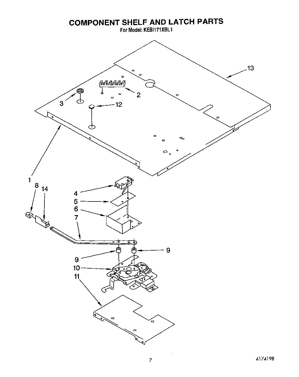 06 - COMPONENT SHELF AND LATCH
