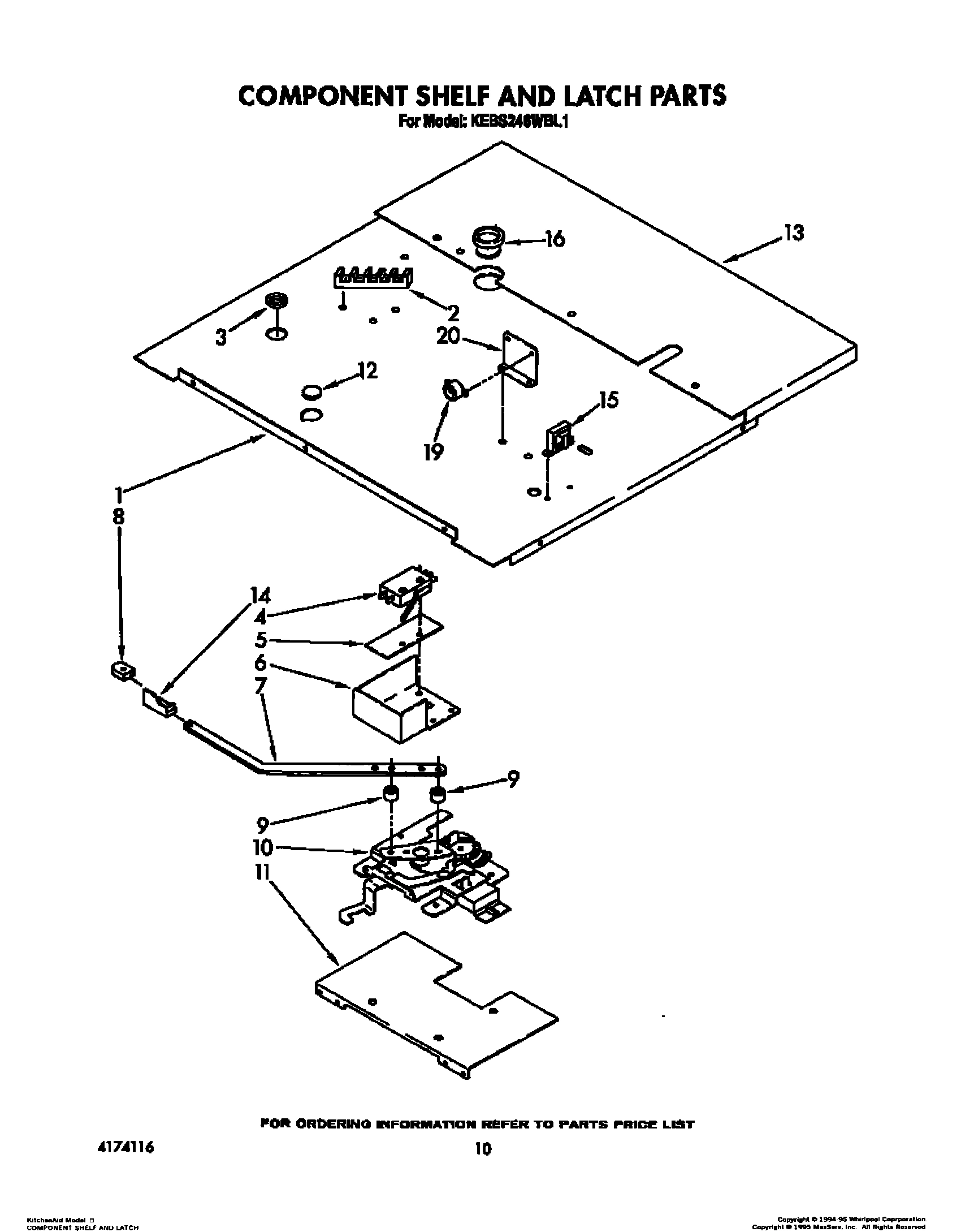 07 - COMPONENT SHELF AND LATCH
