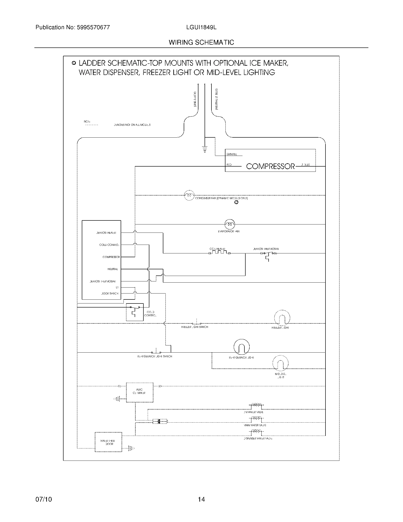 14 - WIRING SCHEMATIC