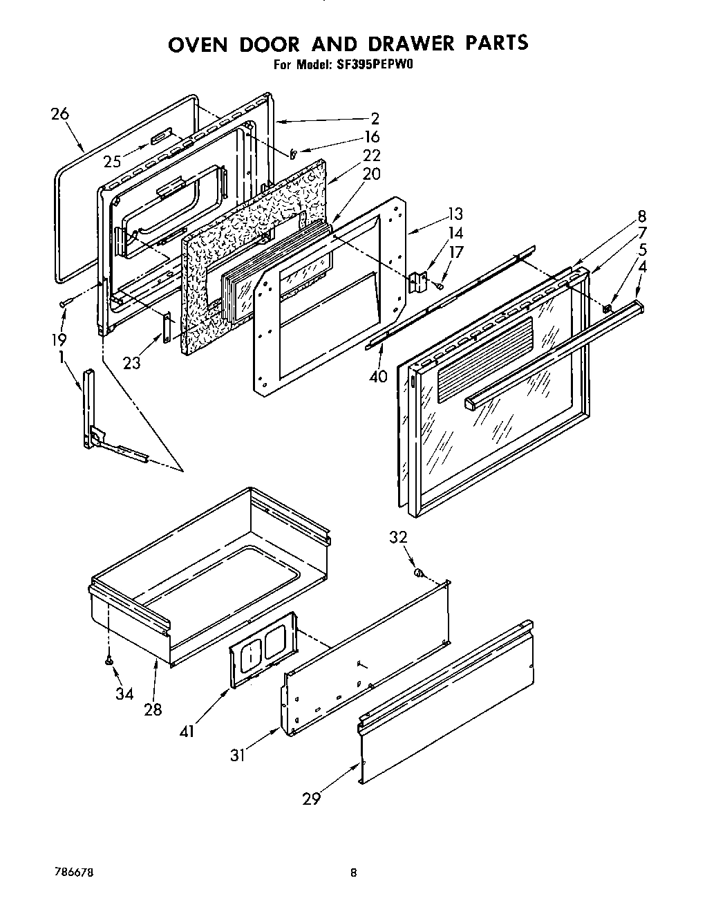06 - OVEN DOOR AND DRAWER