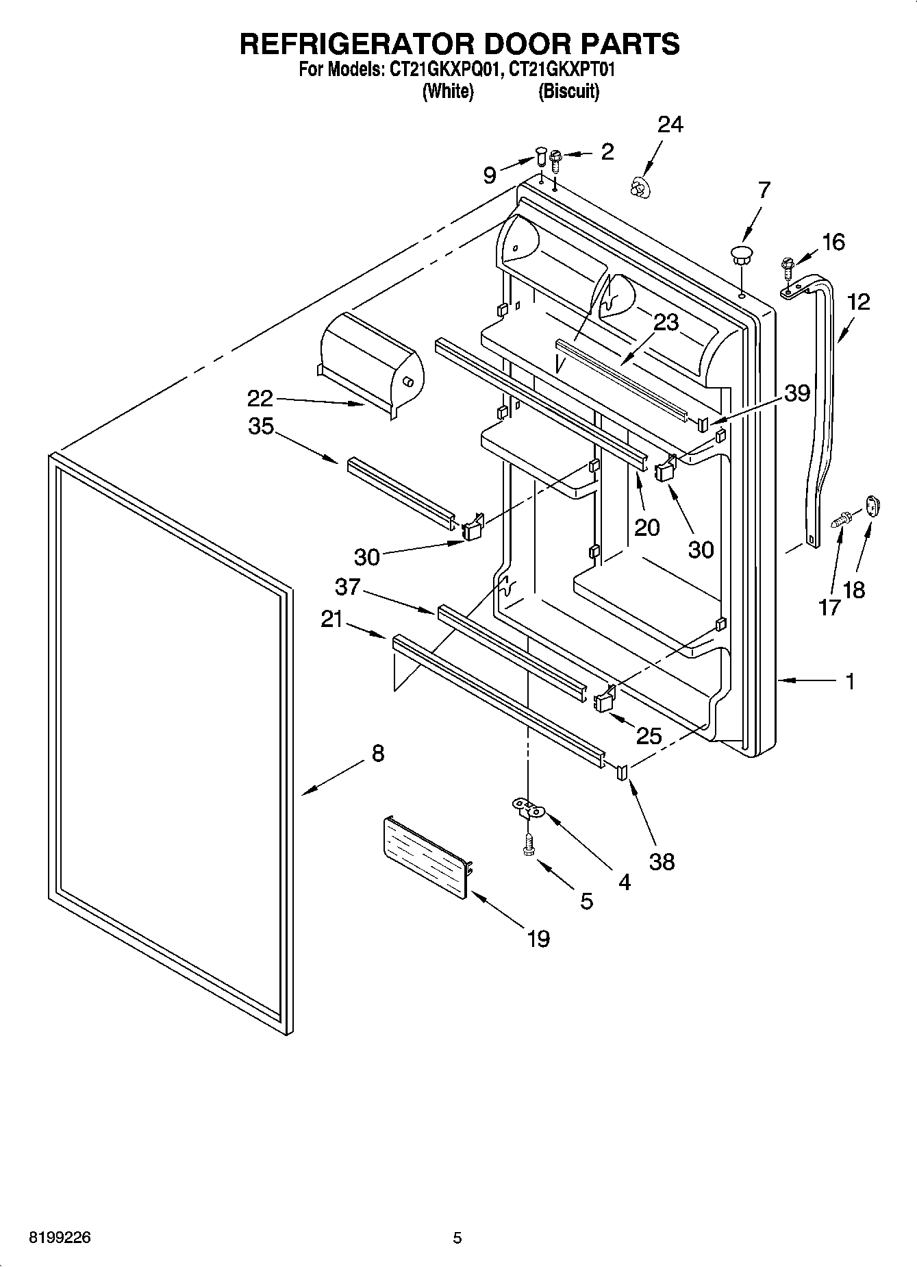 04 - REFRIGERATOR DOOR PARTS