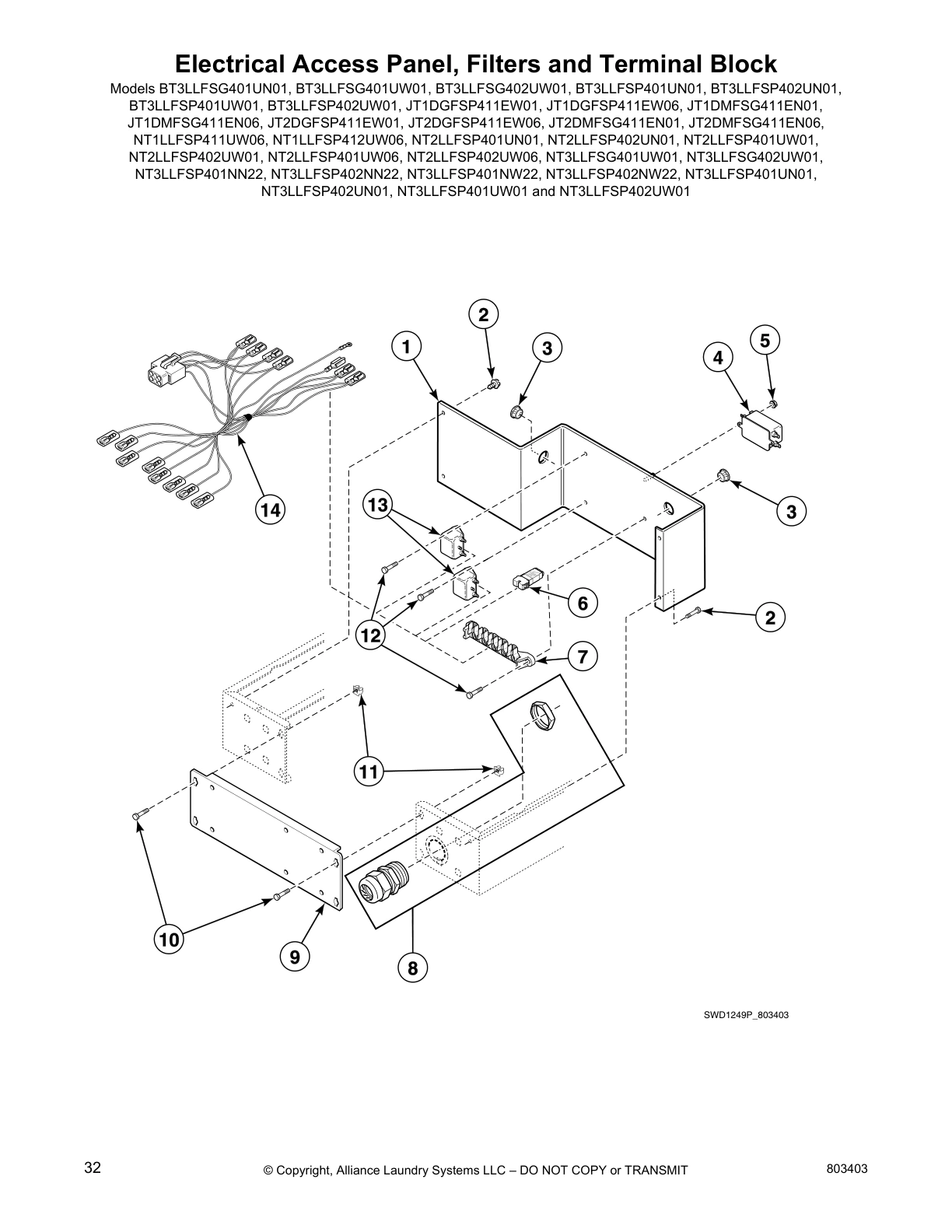 Electrical Access Panel, Filters and Terminal Block