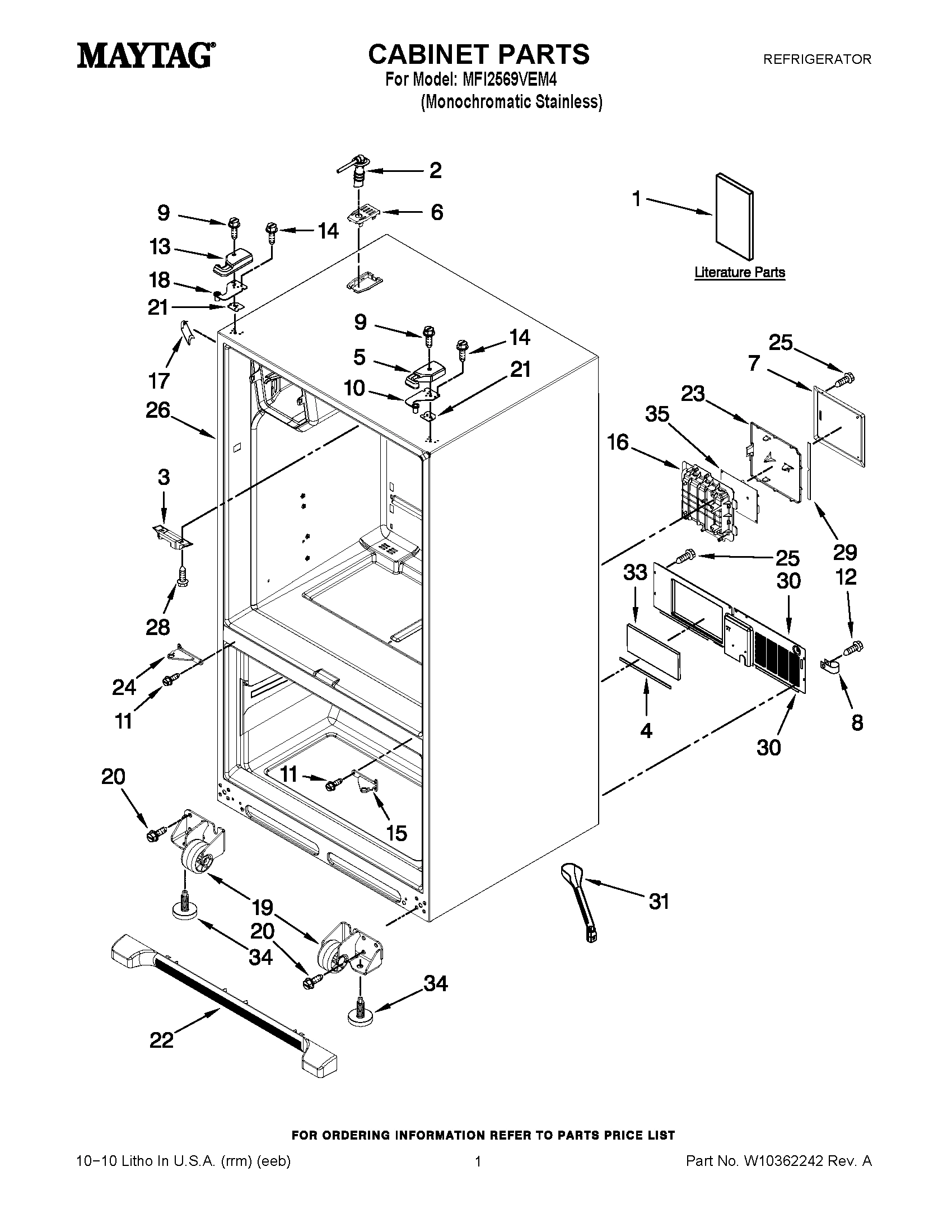 01 - CABINET PARTS