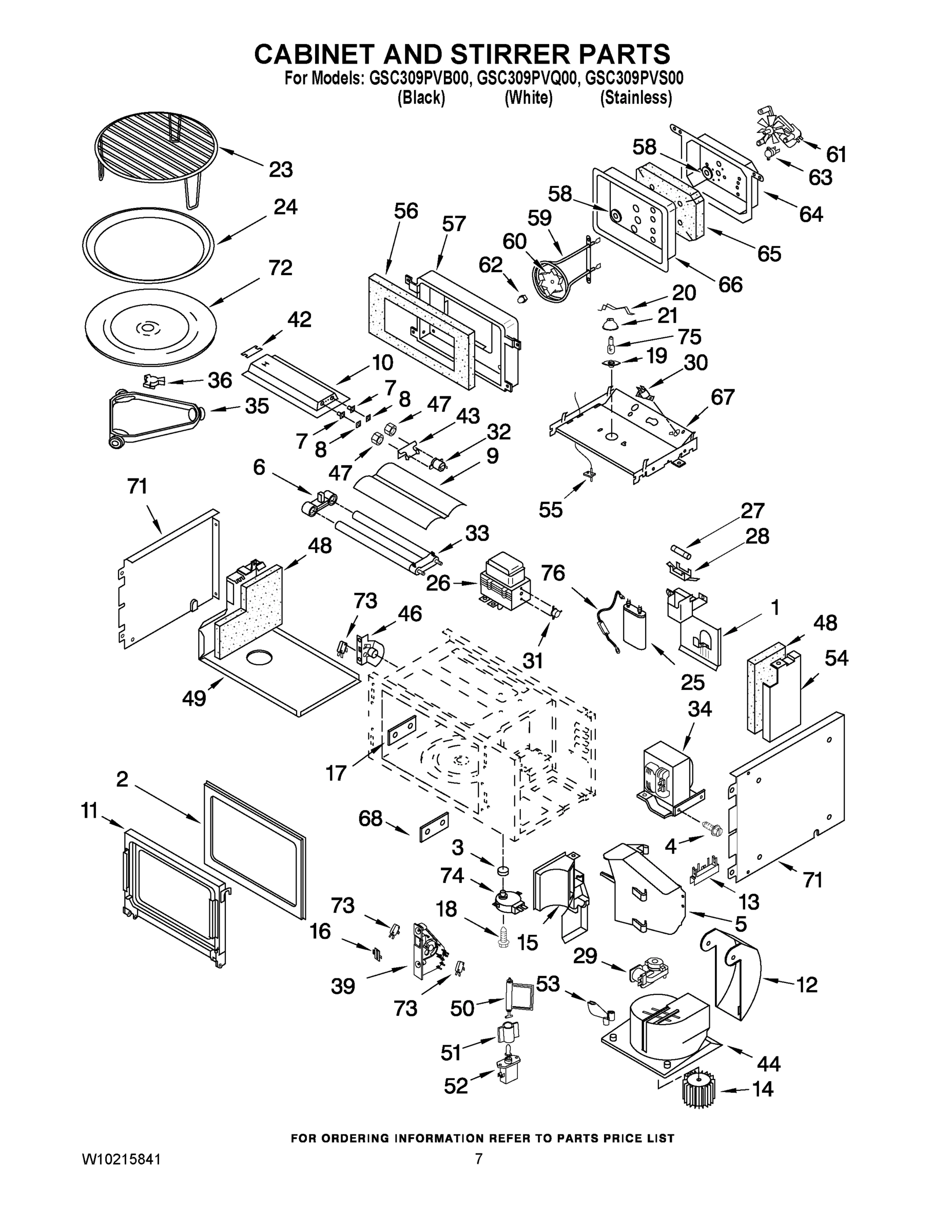 06 - CABINET AND STIRRER PARTS