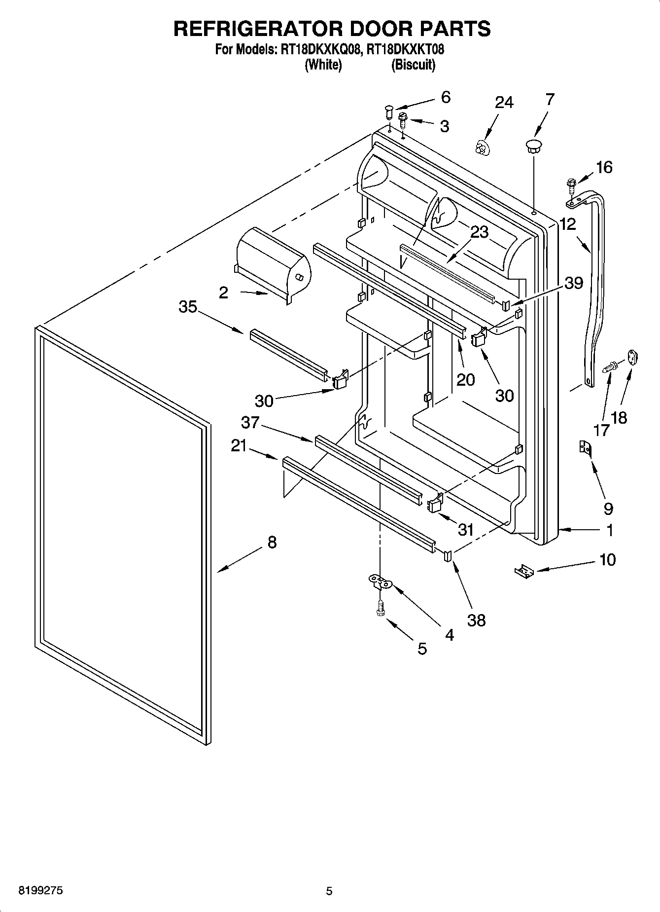 04 - REFRIGERATOR DOOR PARTS