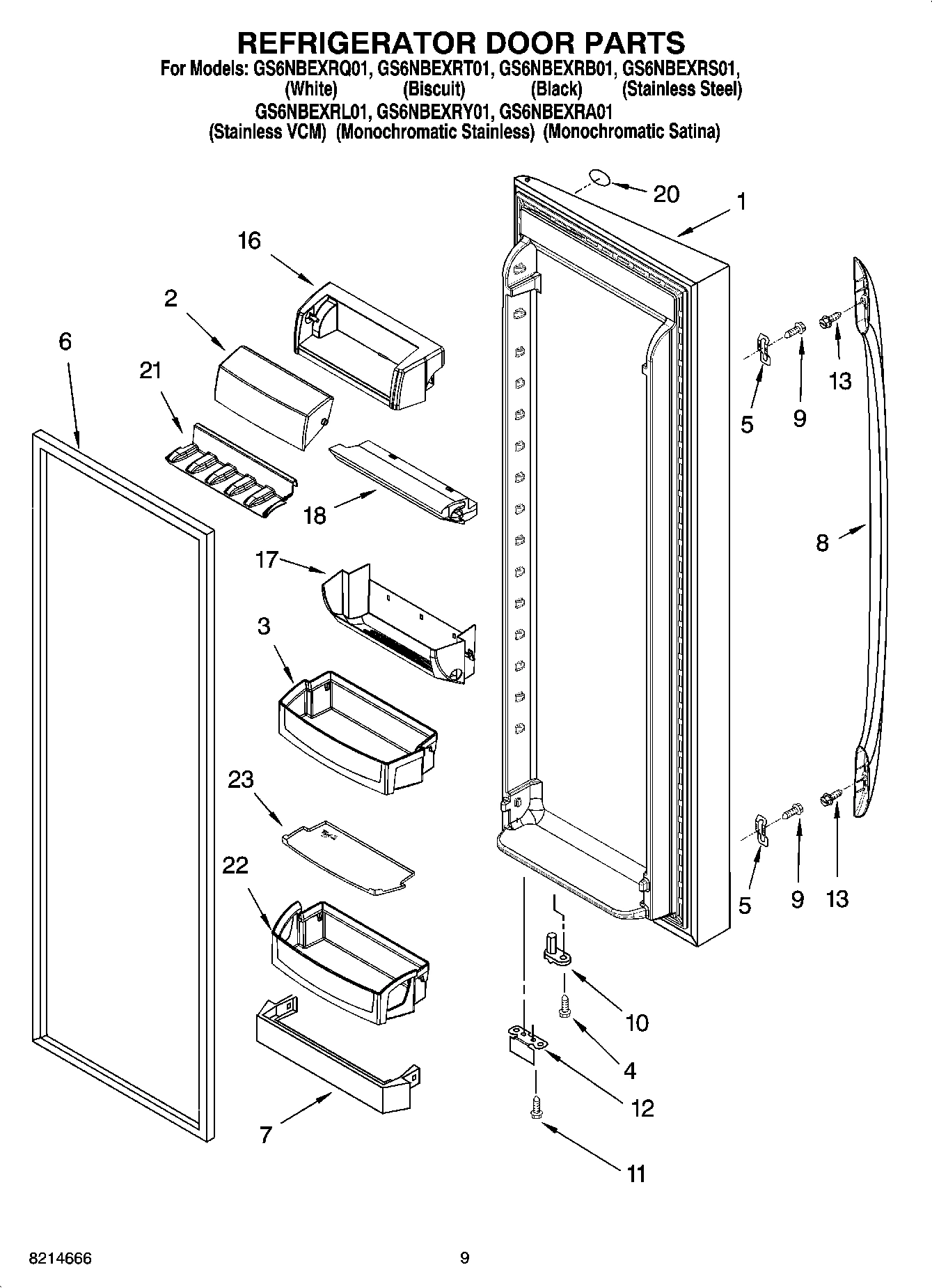 06 - REFRIGERATOR DOOR PARTS
