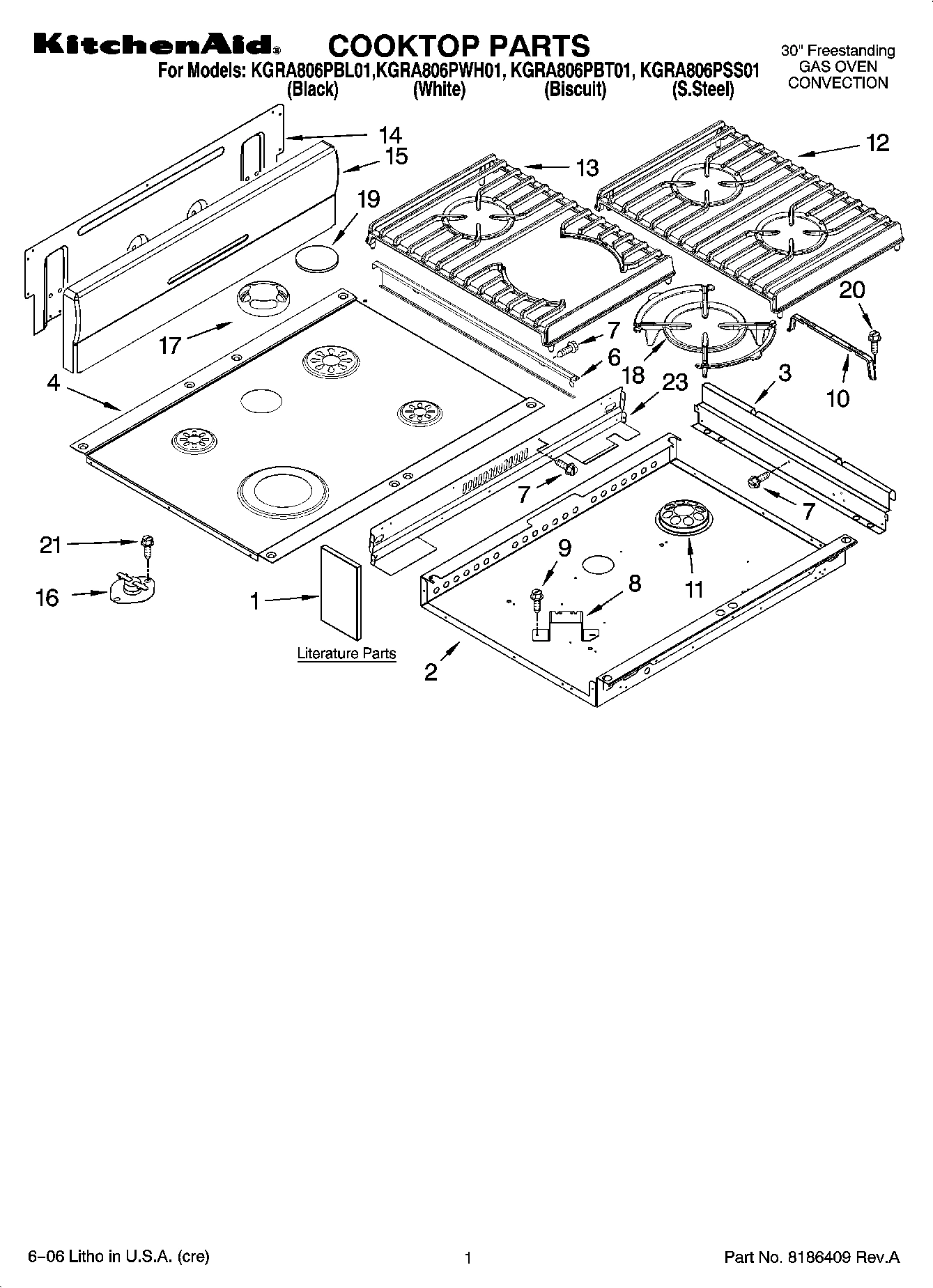 01 - COOKTOP PARTS