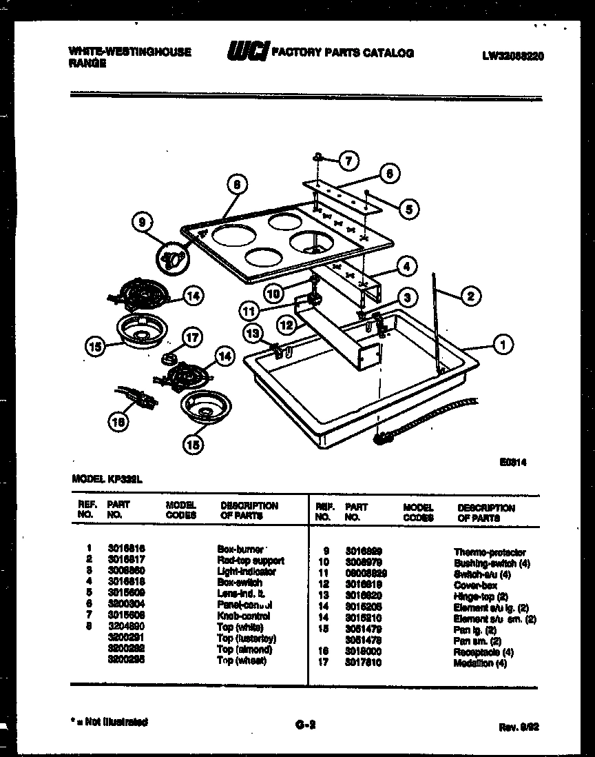 02 - ELECTRIC SMOOTH TOP PARTS