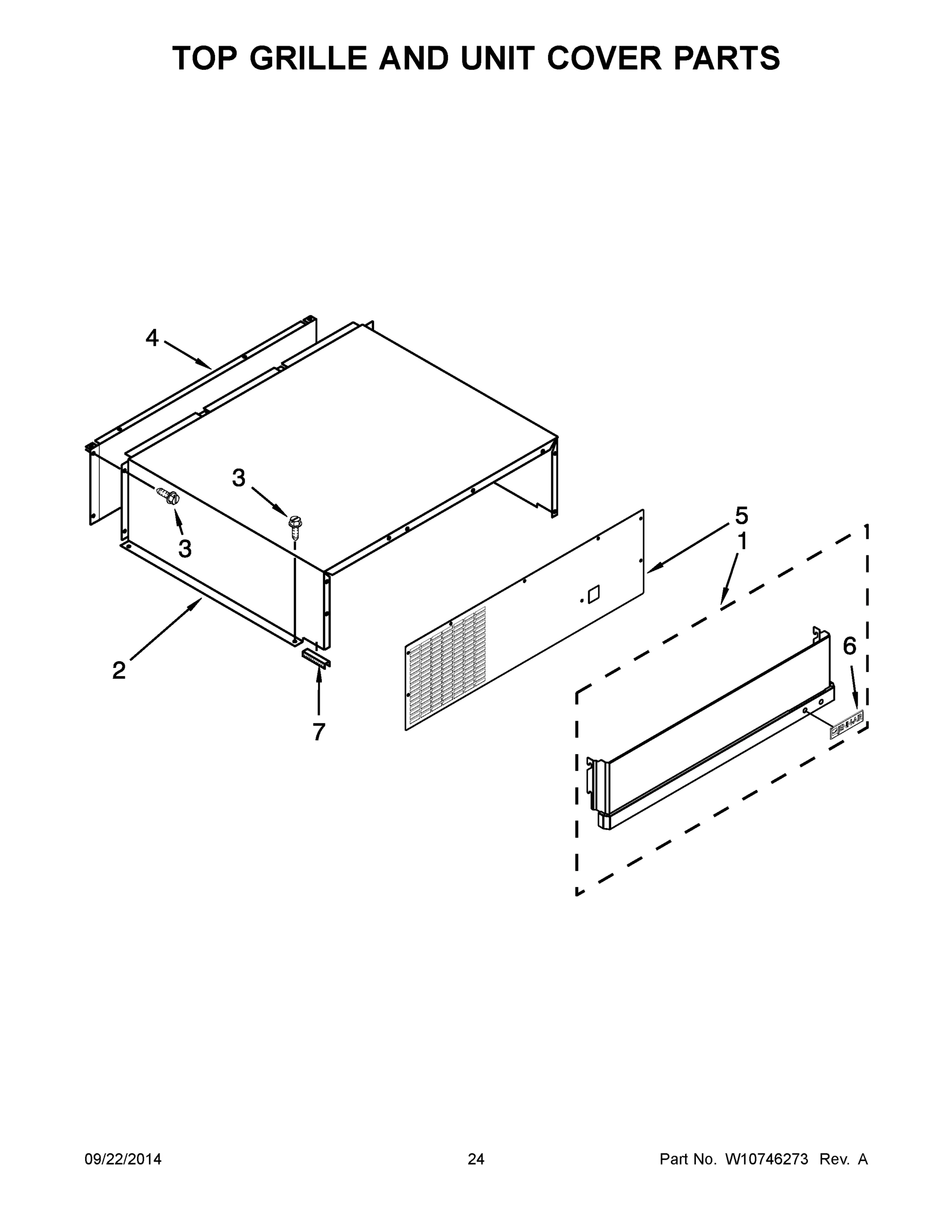 13 - TOP GRILLE AND UNIT COVER PARTS