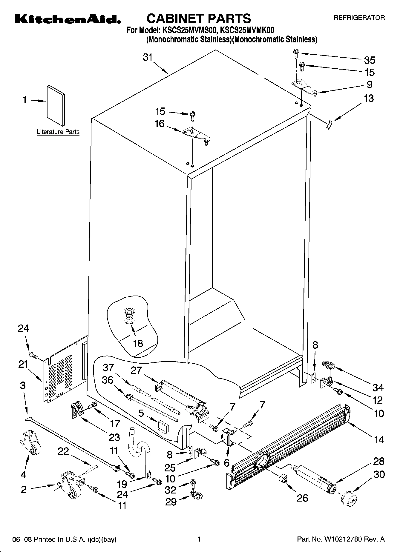01 - CABINET PARTS