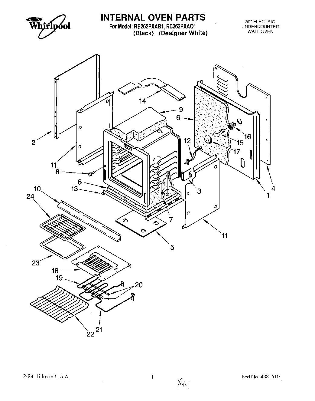 01 - INTERNAL OVEN, OPTIONAL