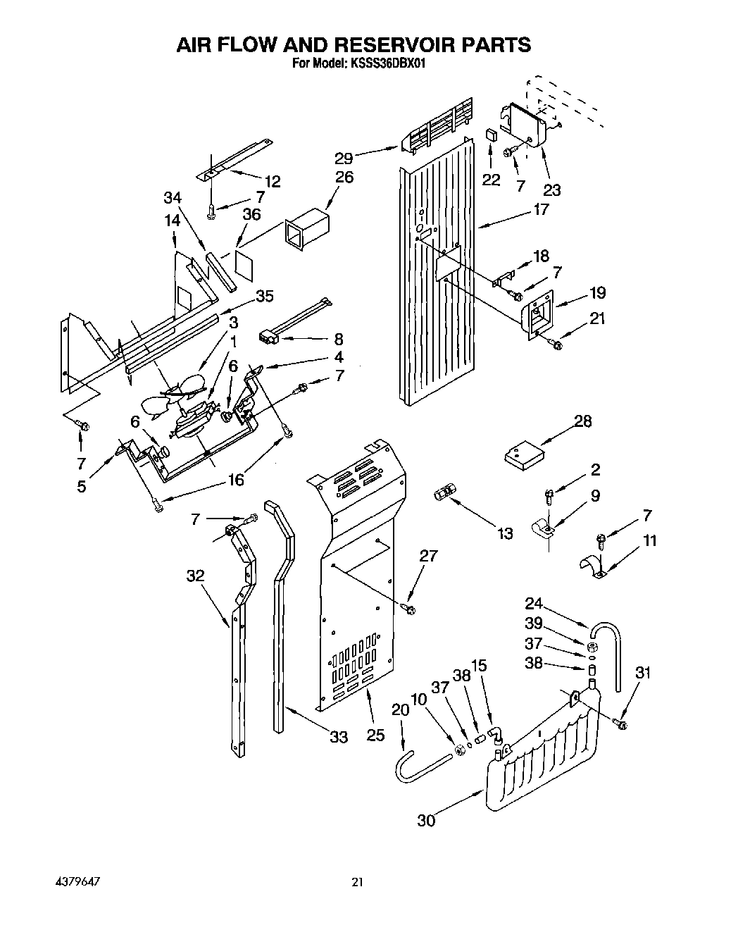 13 - AIR FLOW AND RESERVOIR