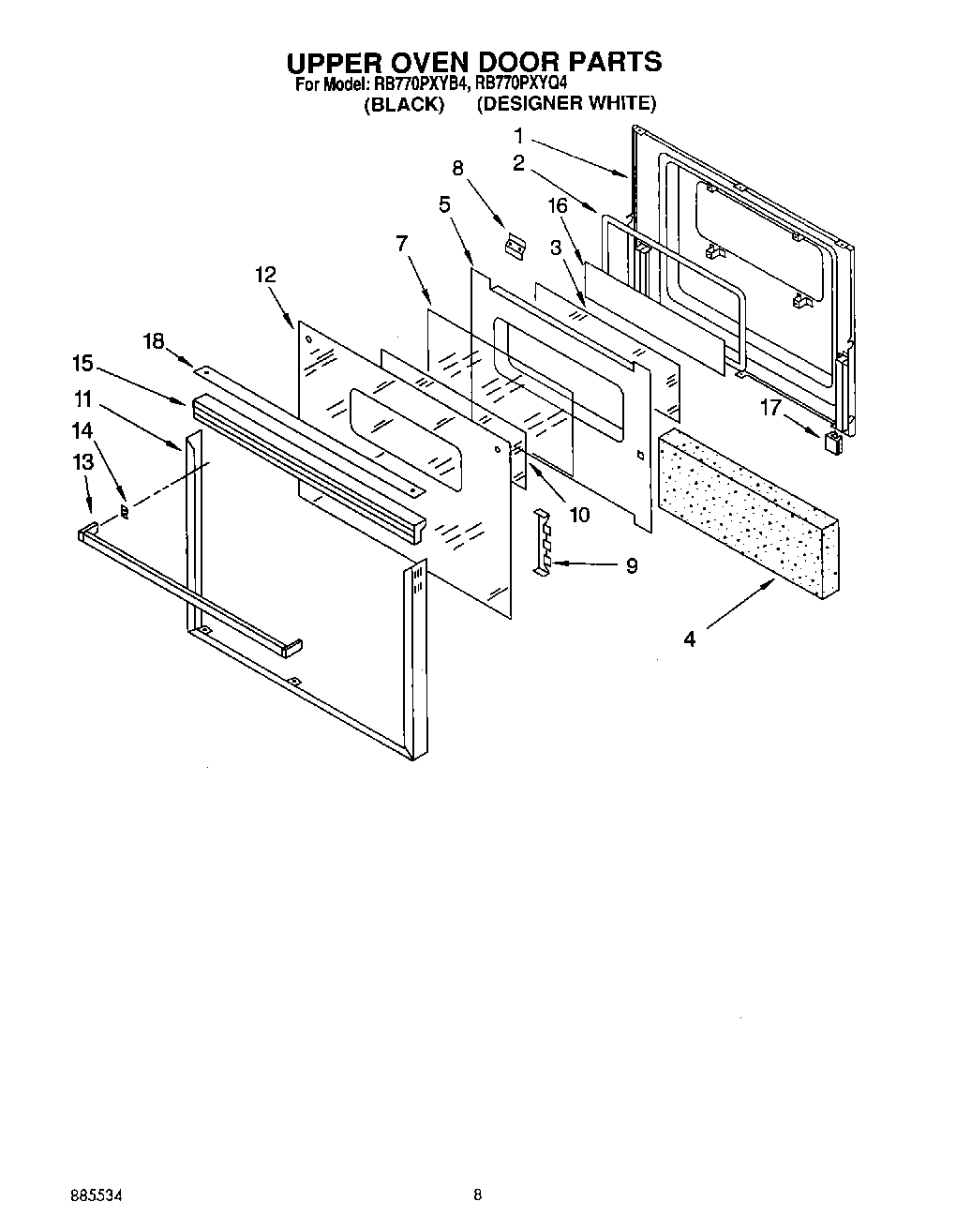 04 - UPPER OVEN DOOR