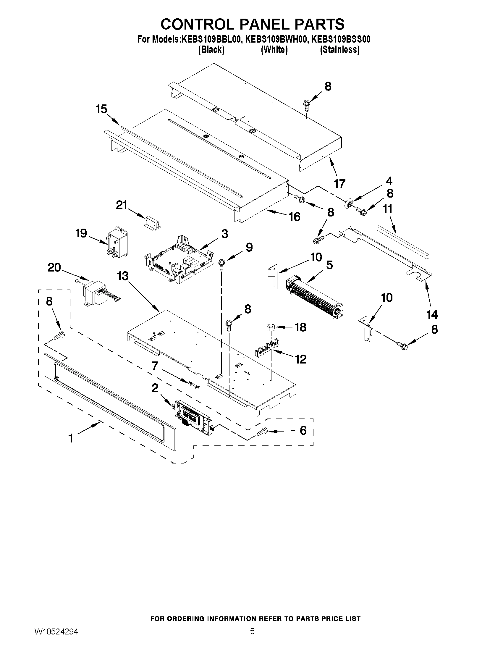 04 - CONTROL PANEL PARTS
