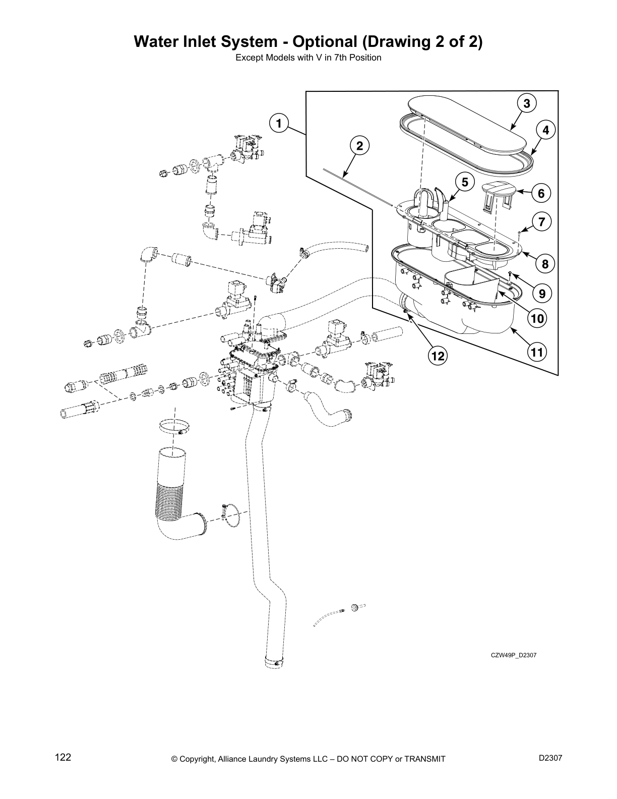 Water Inlet System - Optional (Drawing 2 of 2)