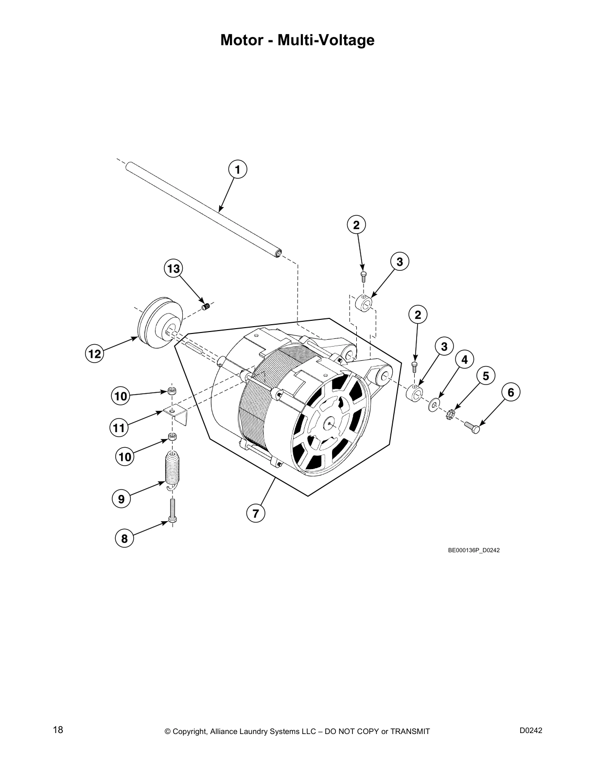 Motor - Multi-Voltage
