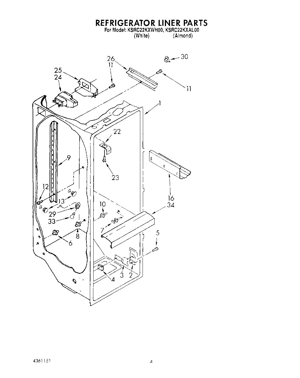 02 - REFRIGERATOR LINER